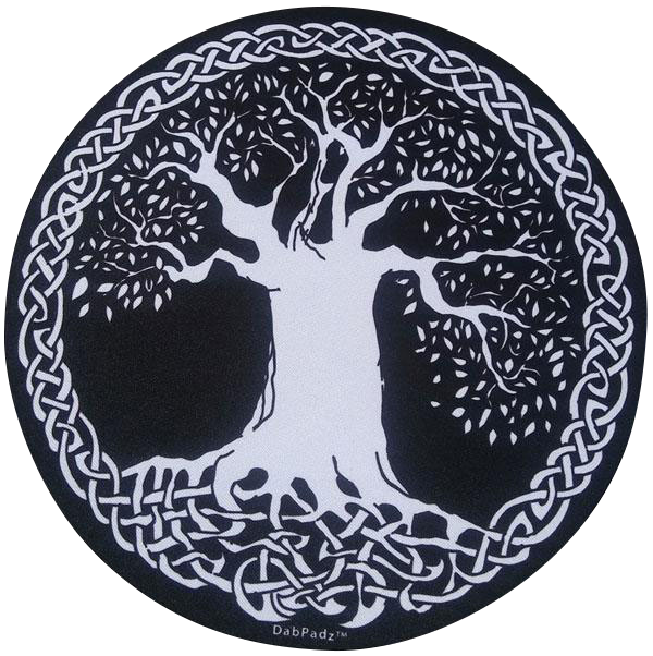 DabPadz Tree of Life Round Fabric Top - The Ultimate Dab Pad