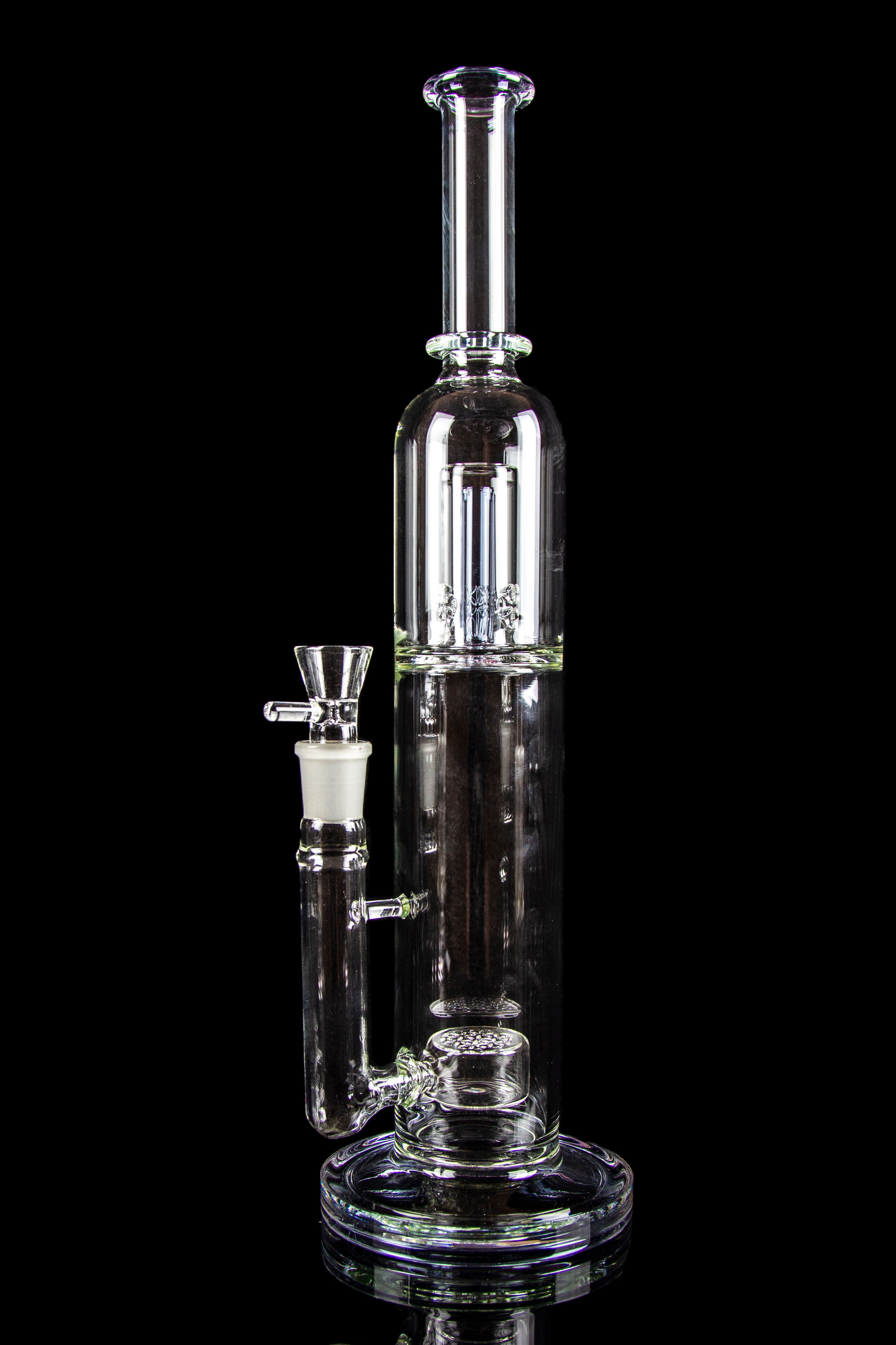 Explosive Cherry Bomb Domed Straight Tube with Vibrant Colored Accents