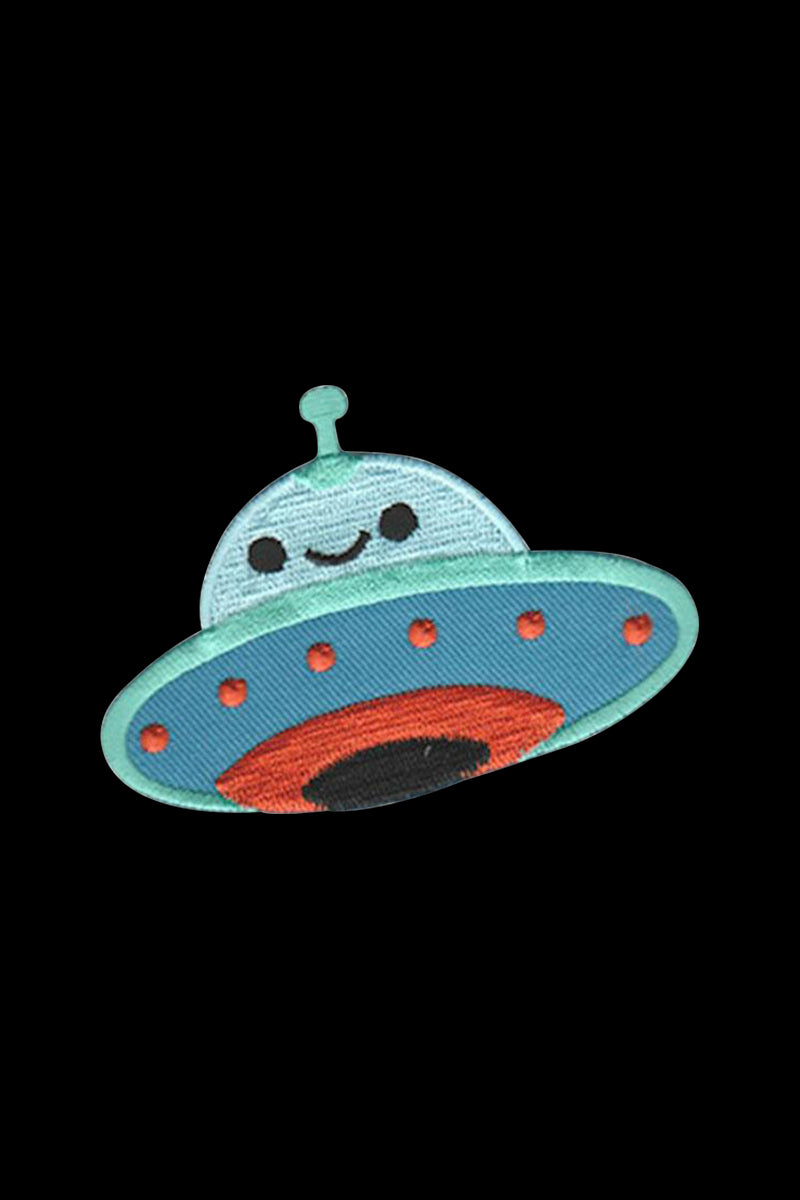 Adorable Alien Flying Saucer Embroidered Patch