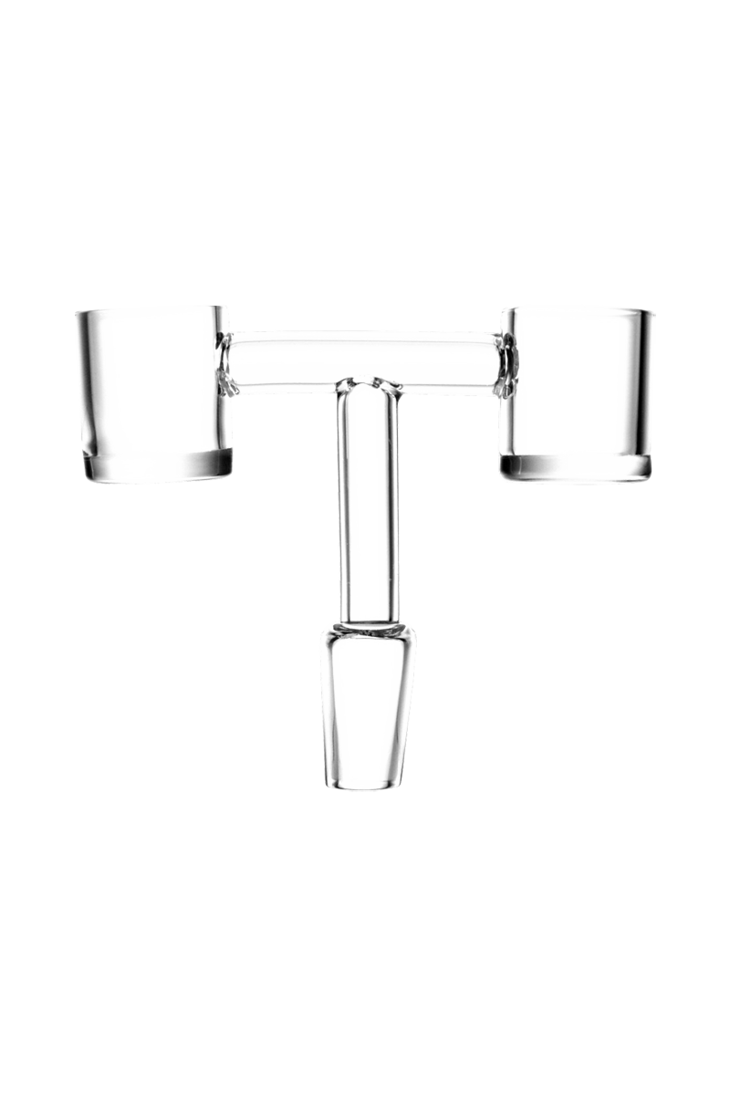 Thrilling 14.5mm Male Double Barrel Dual Quartz Banger