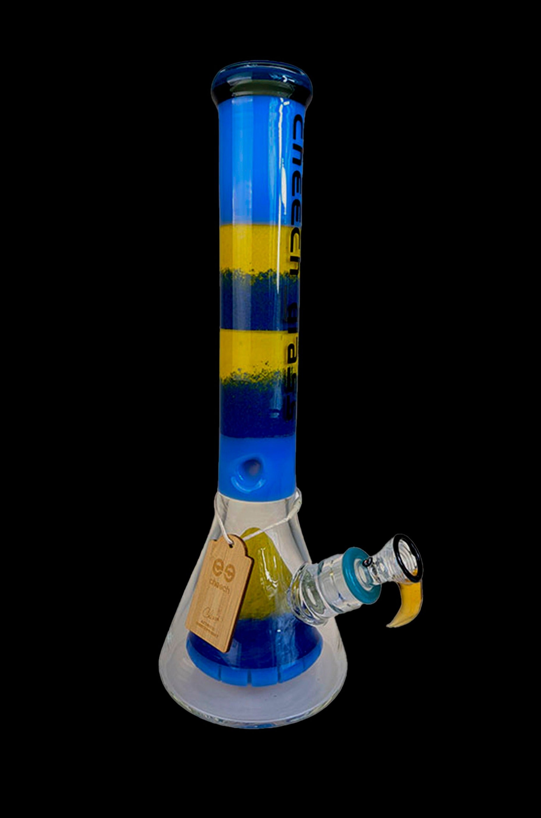 Cheech Glass Colorful Frit Beaker Water Pipe - Stand Out in Style!
