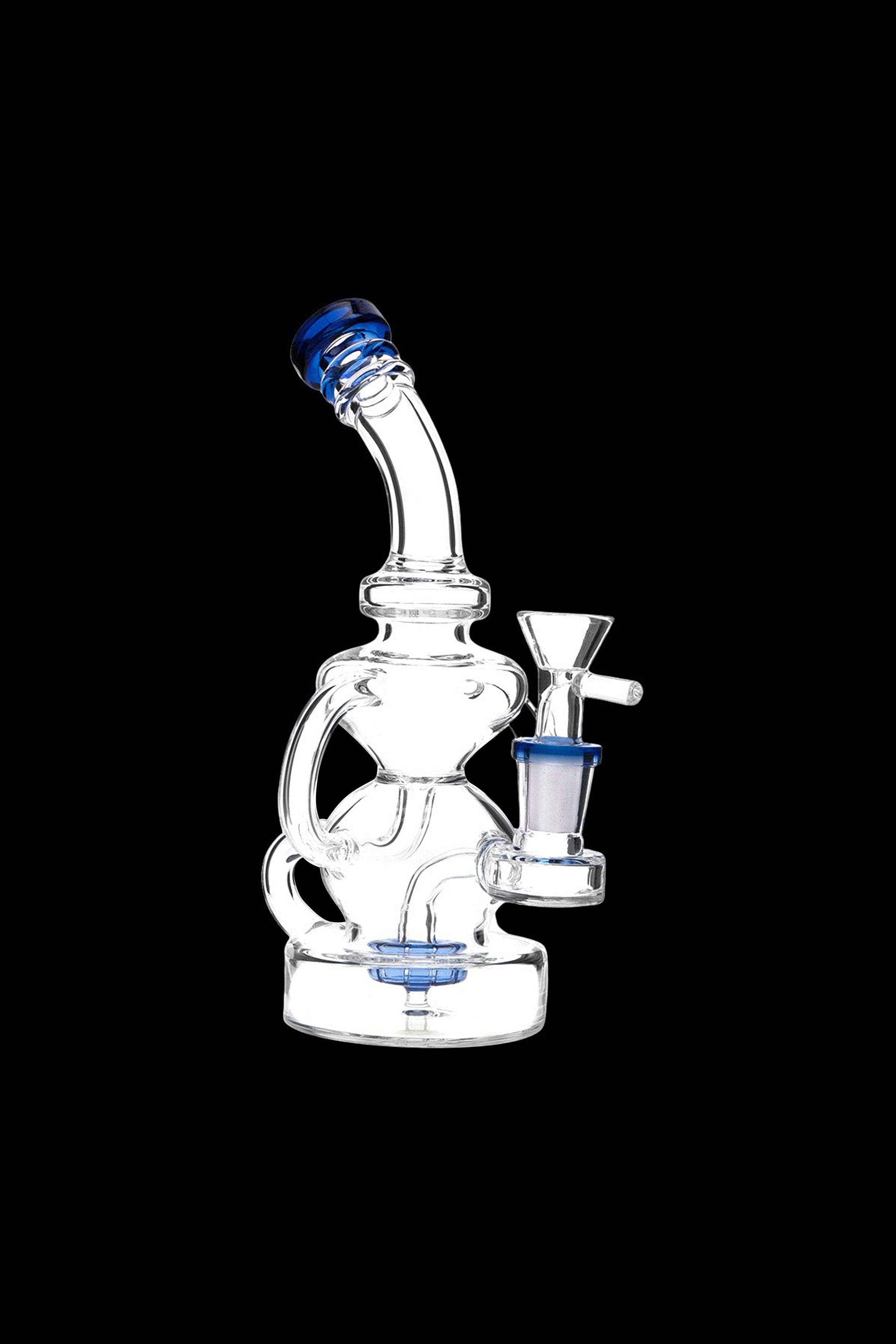 HB King Hourglass Tubed Perc Water Pipe - A Must - Have Smoking Companion
