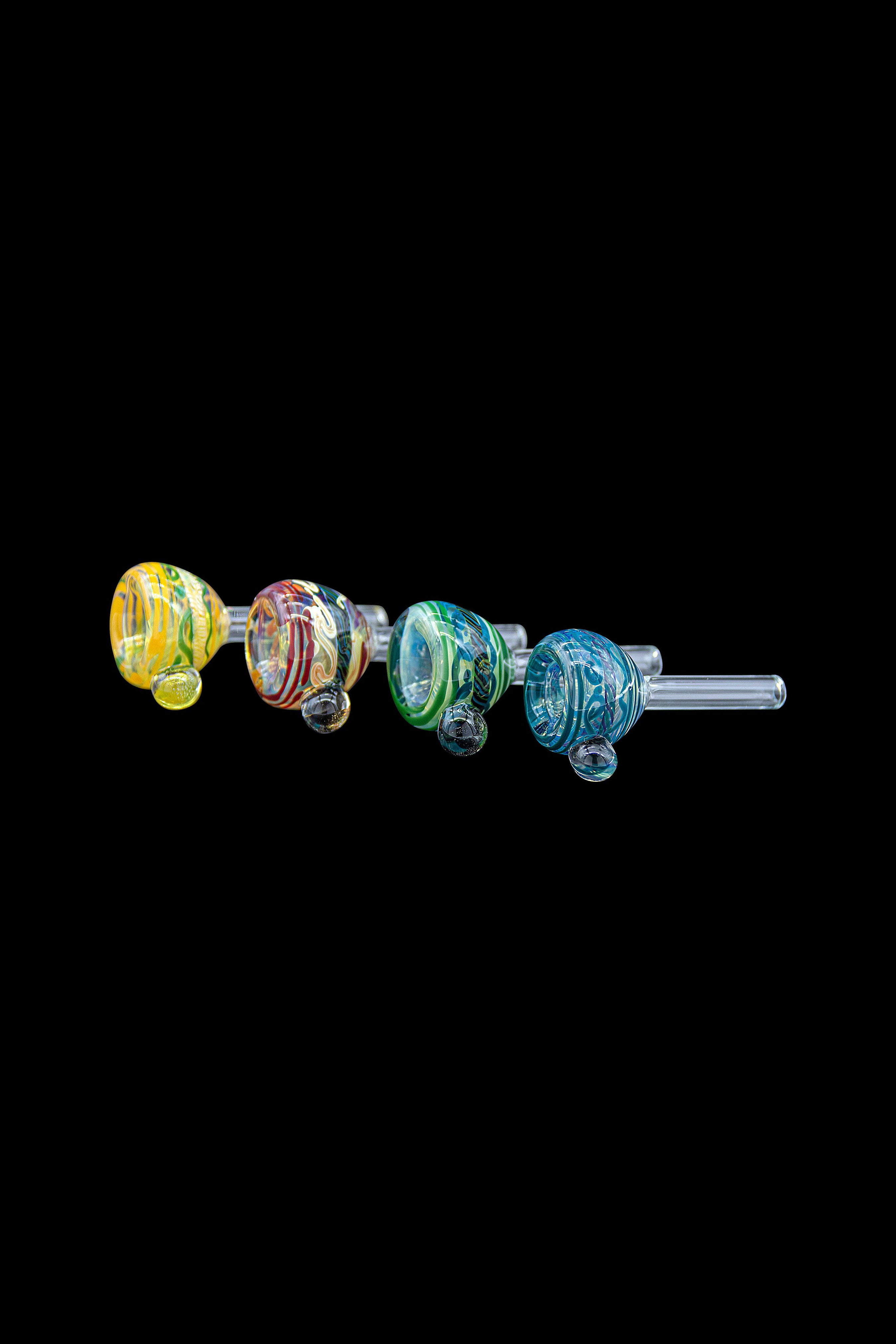 LA Pipes Painted Warrior: Stylish Pull - Stem Slide Bowl