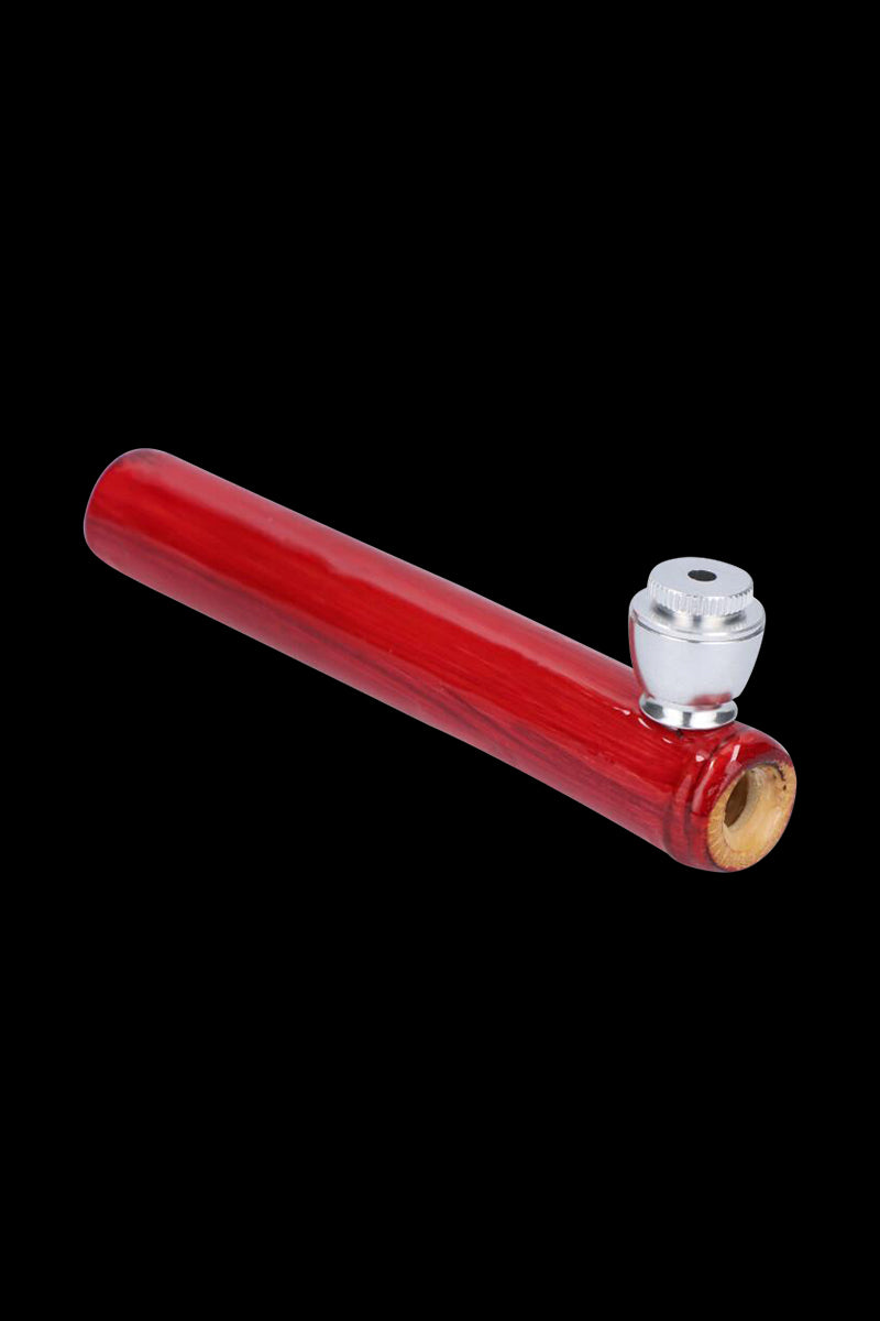 Elegant Bamboo Steamroller Pipe with Capped Herb Bowl