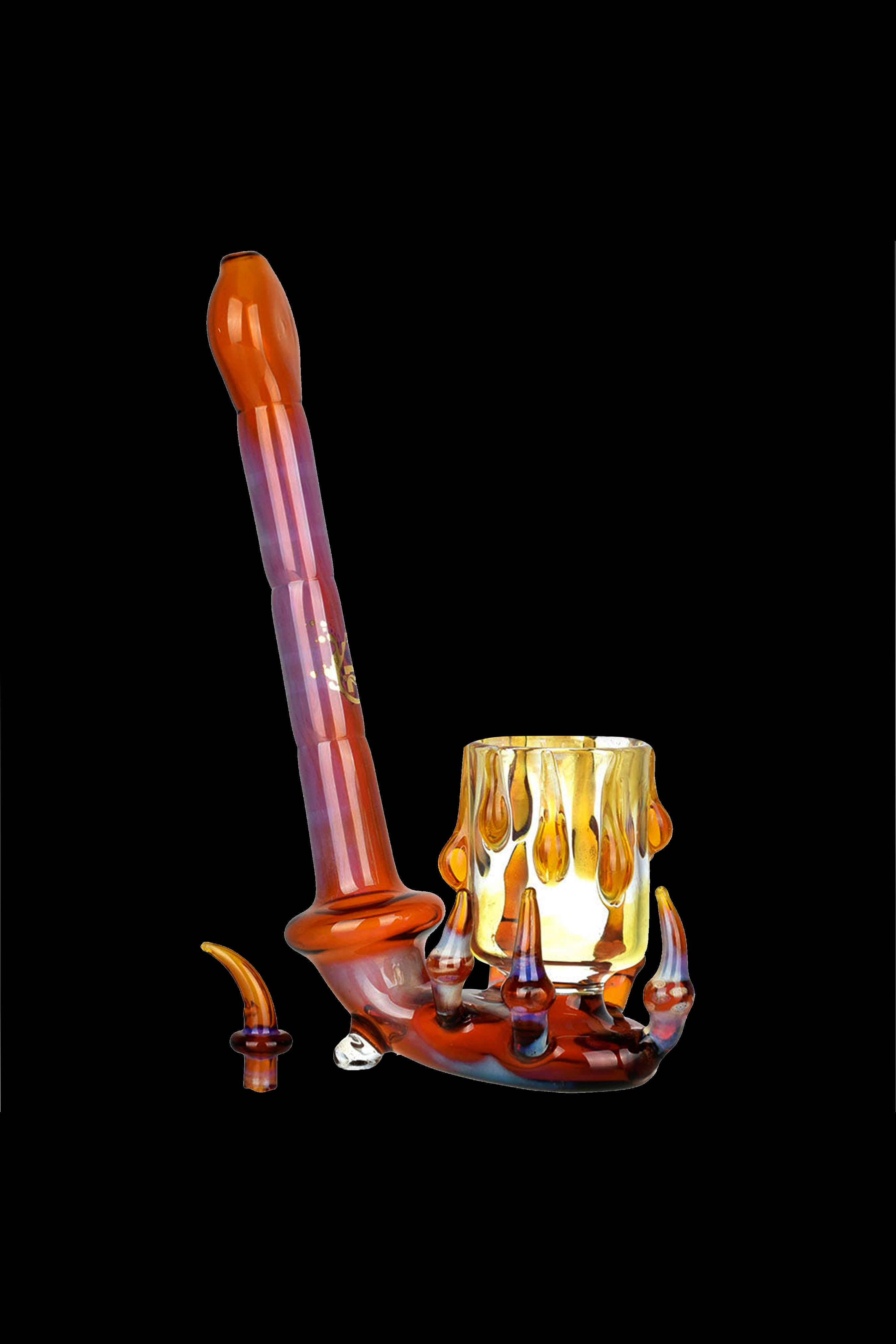 Enchanting Pulsar Dragon Claw Sherlock Pipe with Carb Cap for Puffco Proxy