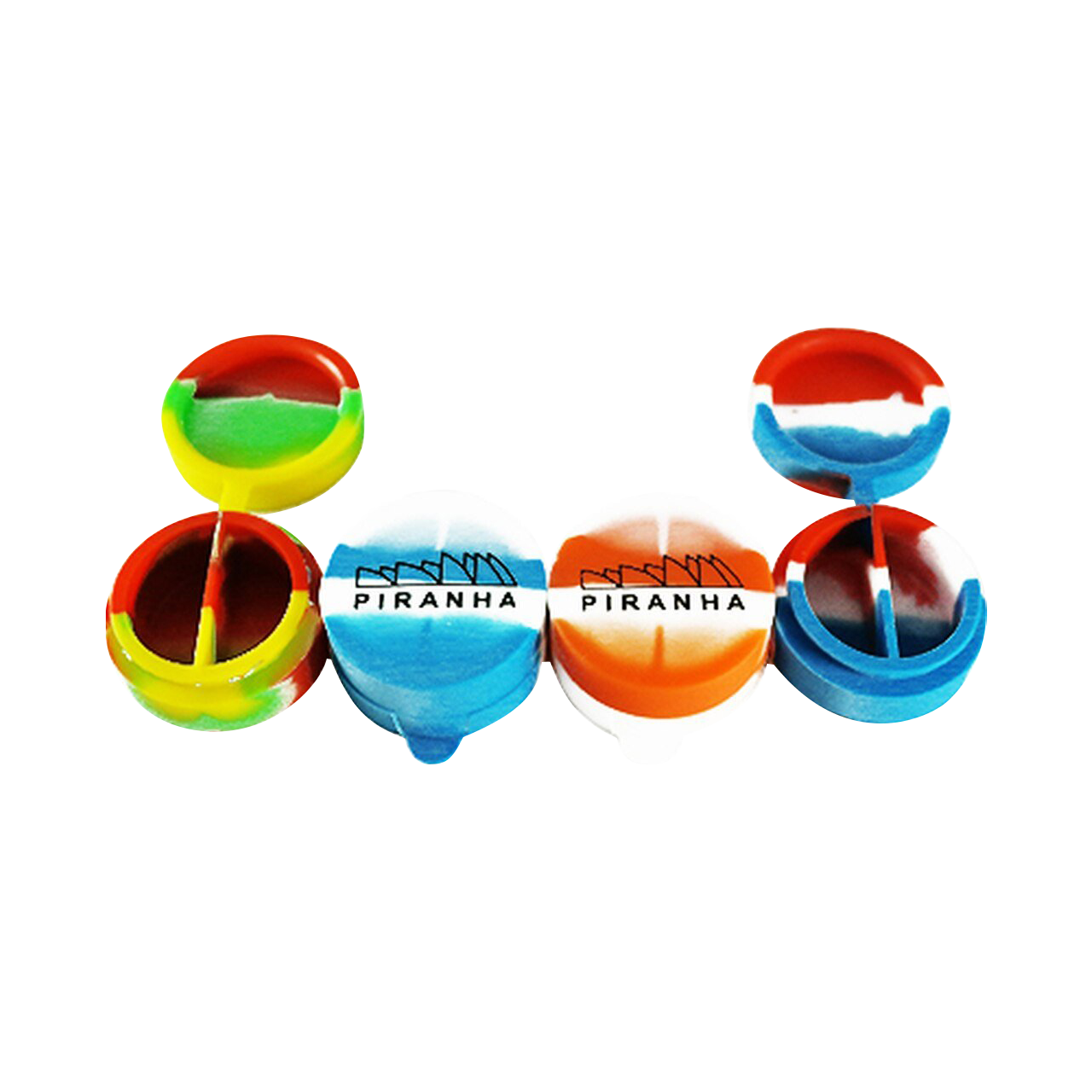 Piranha's Amazing Flip - Top Silicone Split Container
