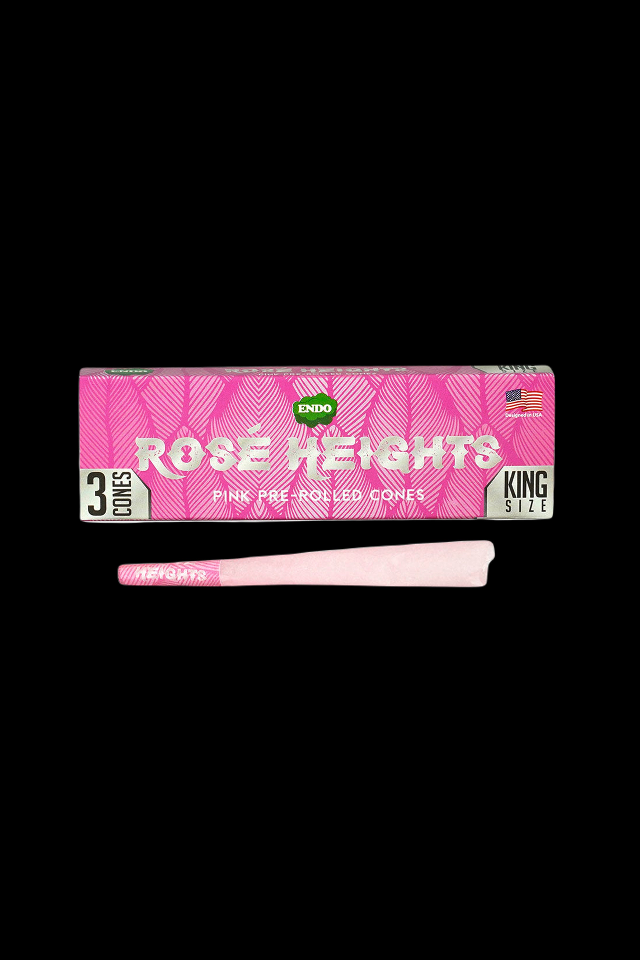 Endo Rose Heights Pink Pre - Rolled Cones: 24 - Pack Colorful Smoking Delight