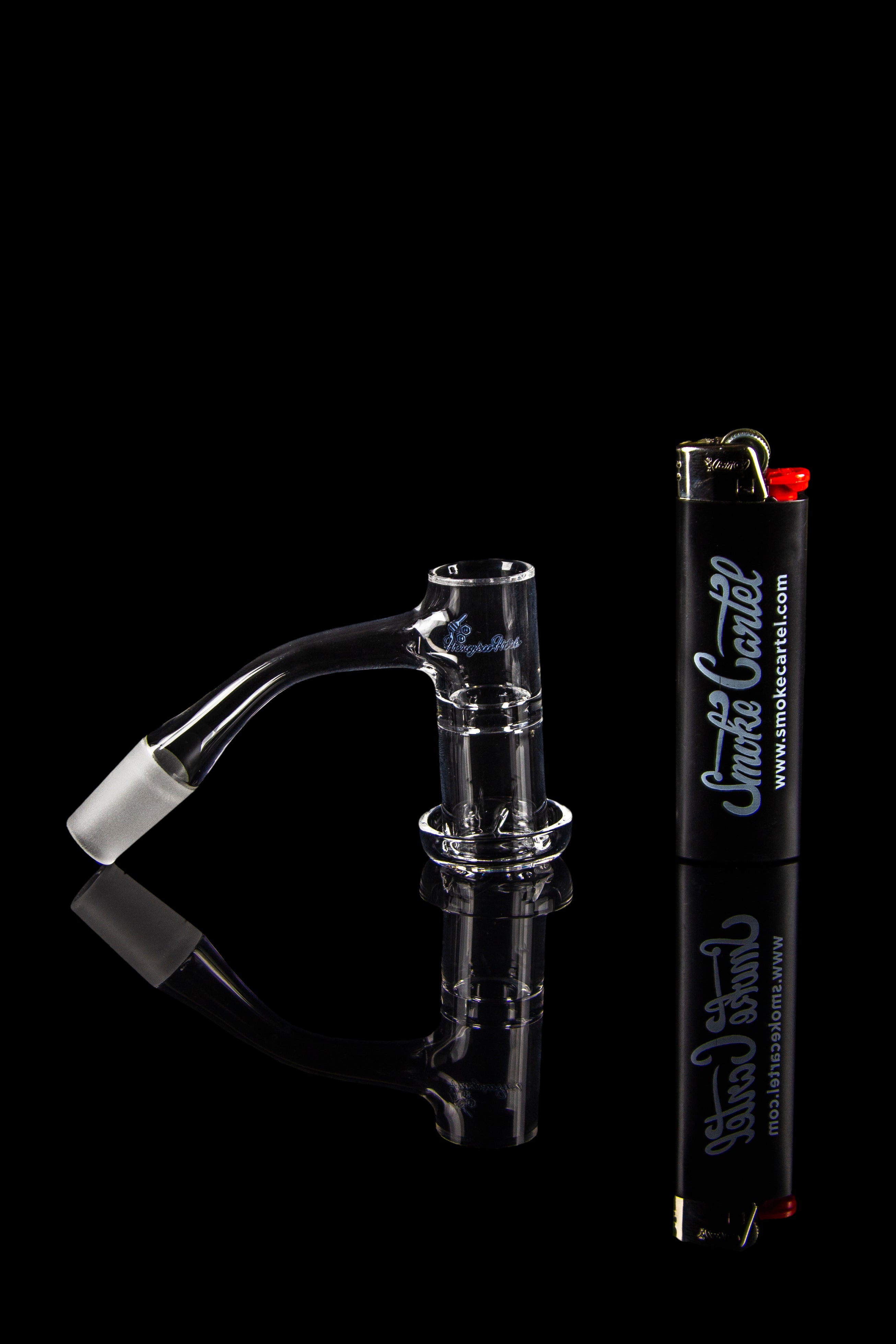 Honeybee Herb's Stunning Honeysuckle XL Quartz Banger - Black Line