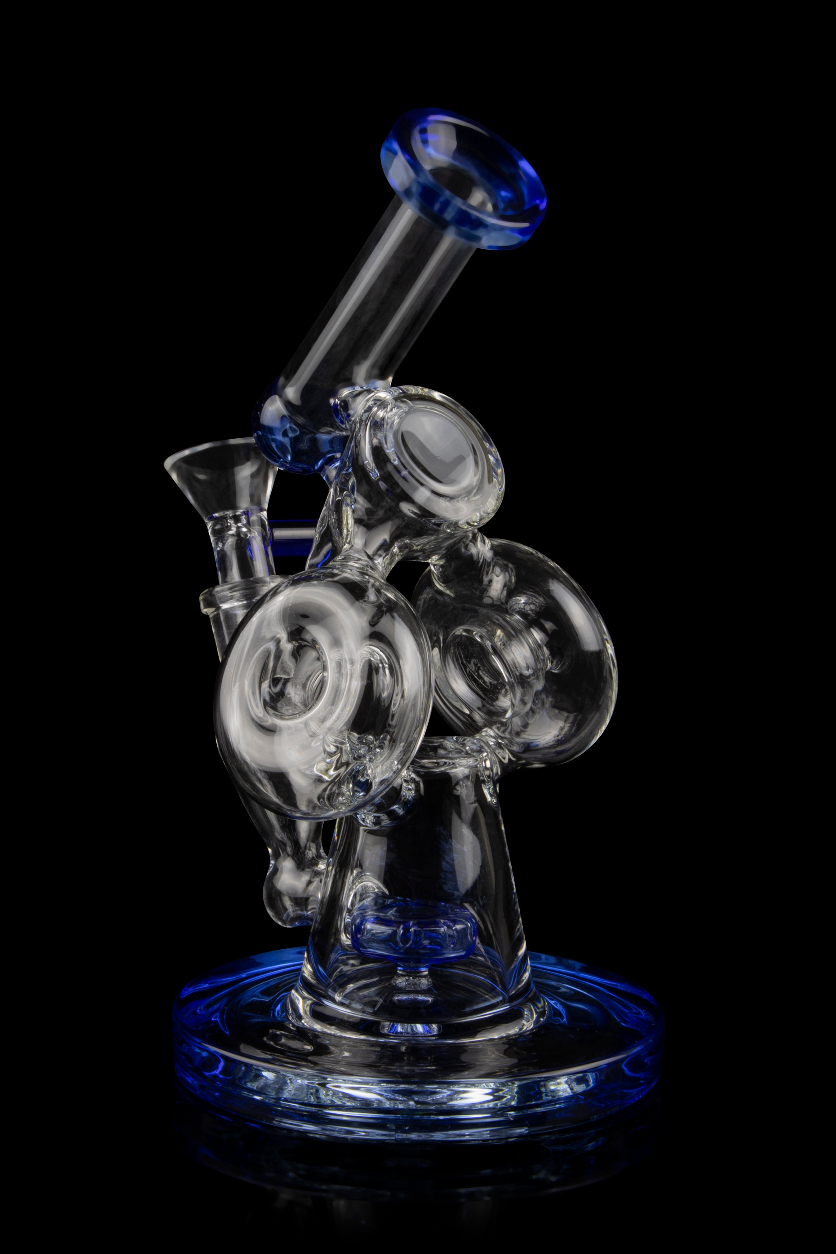 Valiant Hourglass Base Bent Neck Water Pipe - Stylish Smoking Companion