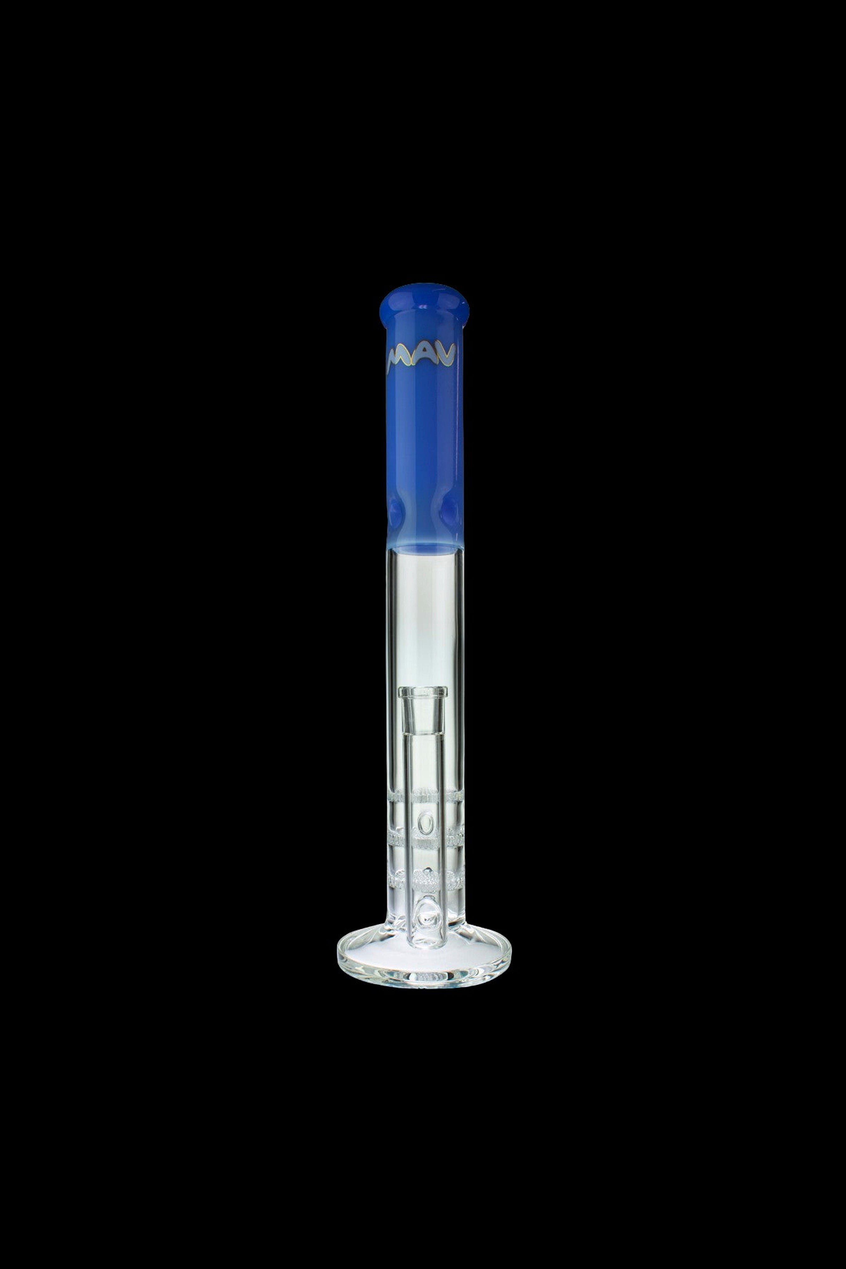 MAV Glass Triple Honeycomb Straight Tube Bong - The Ultimate Smoking Experience