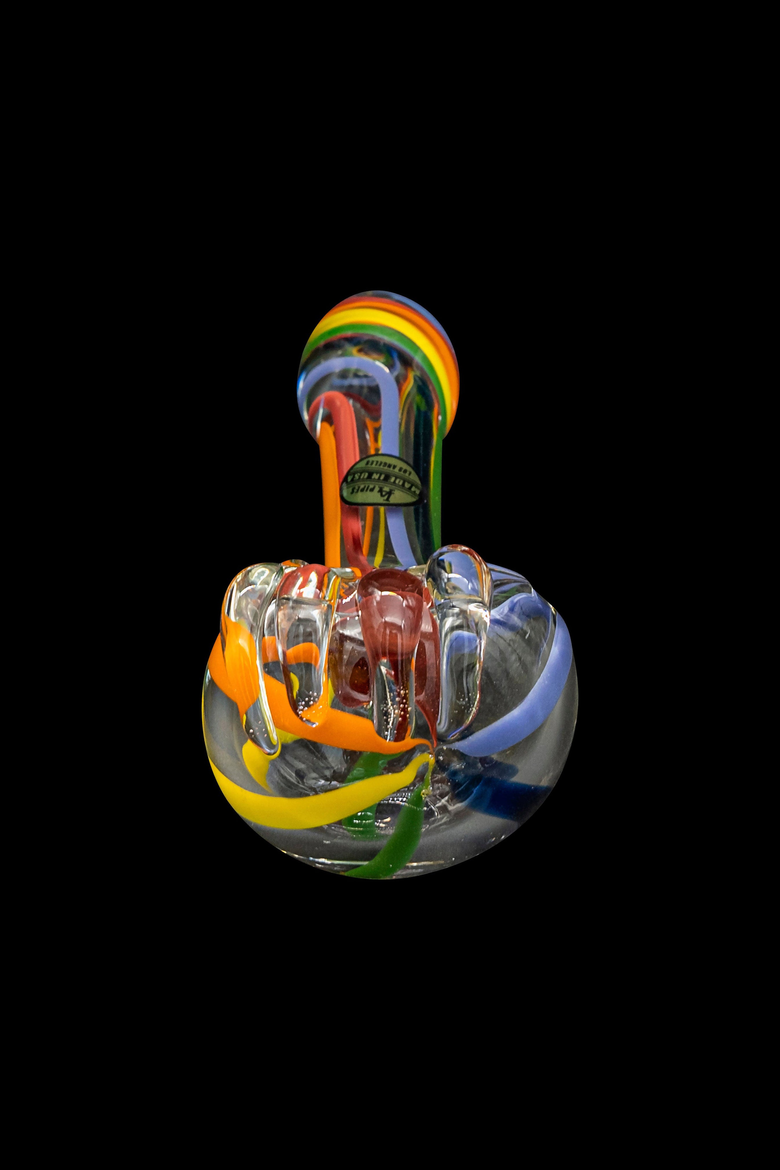 LA Pipes Stunning Rainbow Spoon Pipe
