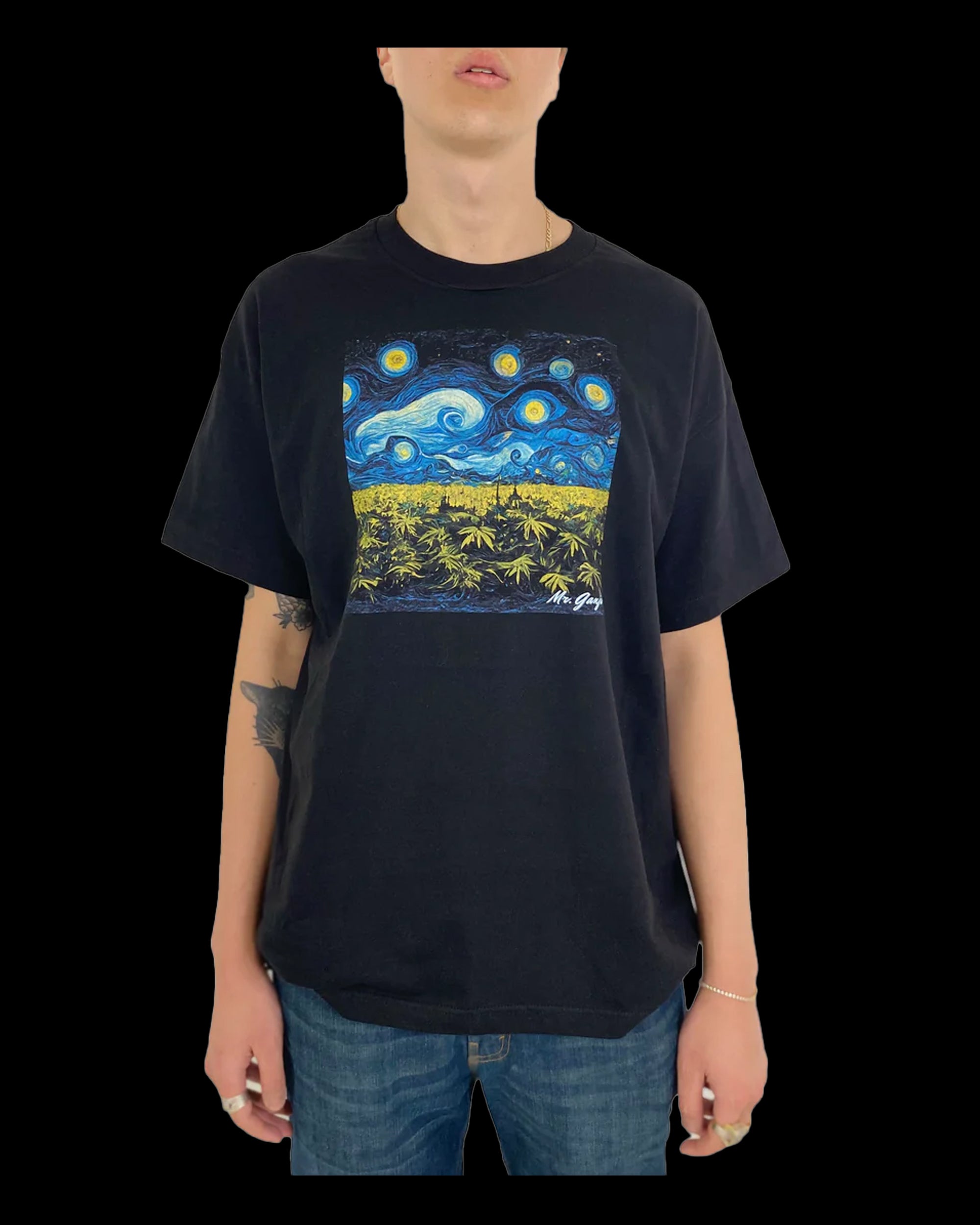 Mr Ganja Hemp Fields Cotton T-Shirt