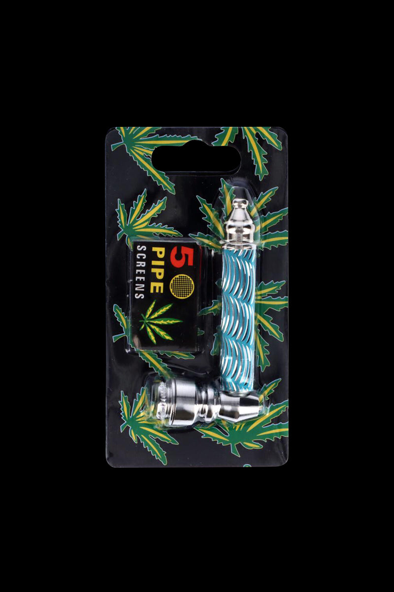 Colorful Metal Hand Pipe for On-the-Go Use