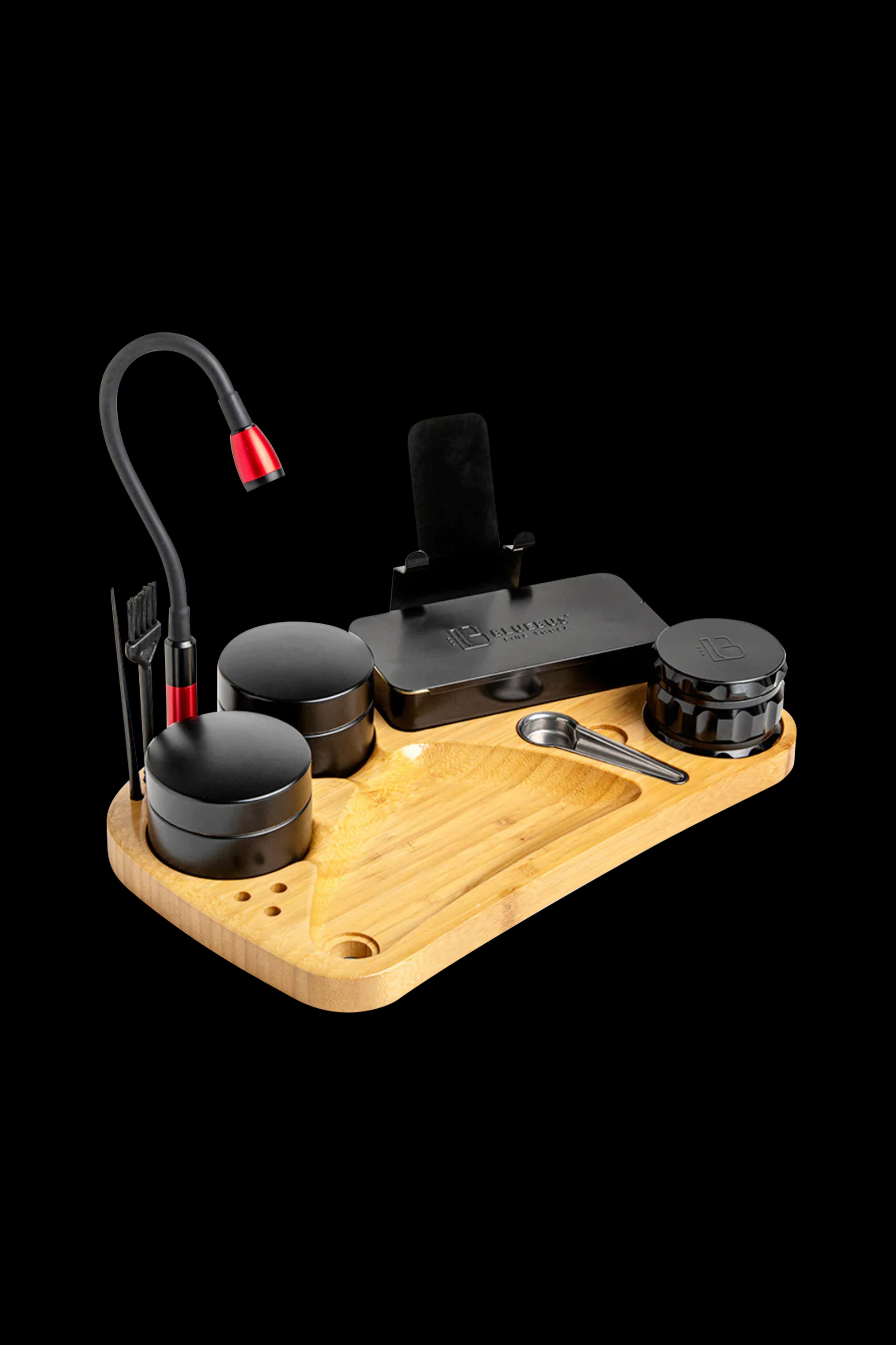 Blue Bus Fine Tools BLAZE Premium Wooden Rolling Tray Kit
