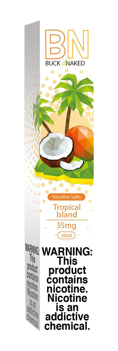 Buck Naked Tropical Island Nic Salt E-Liquid: A Tropical Vape Delight