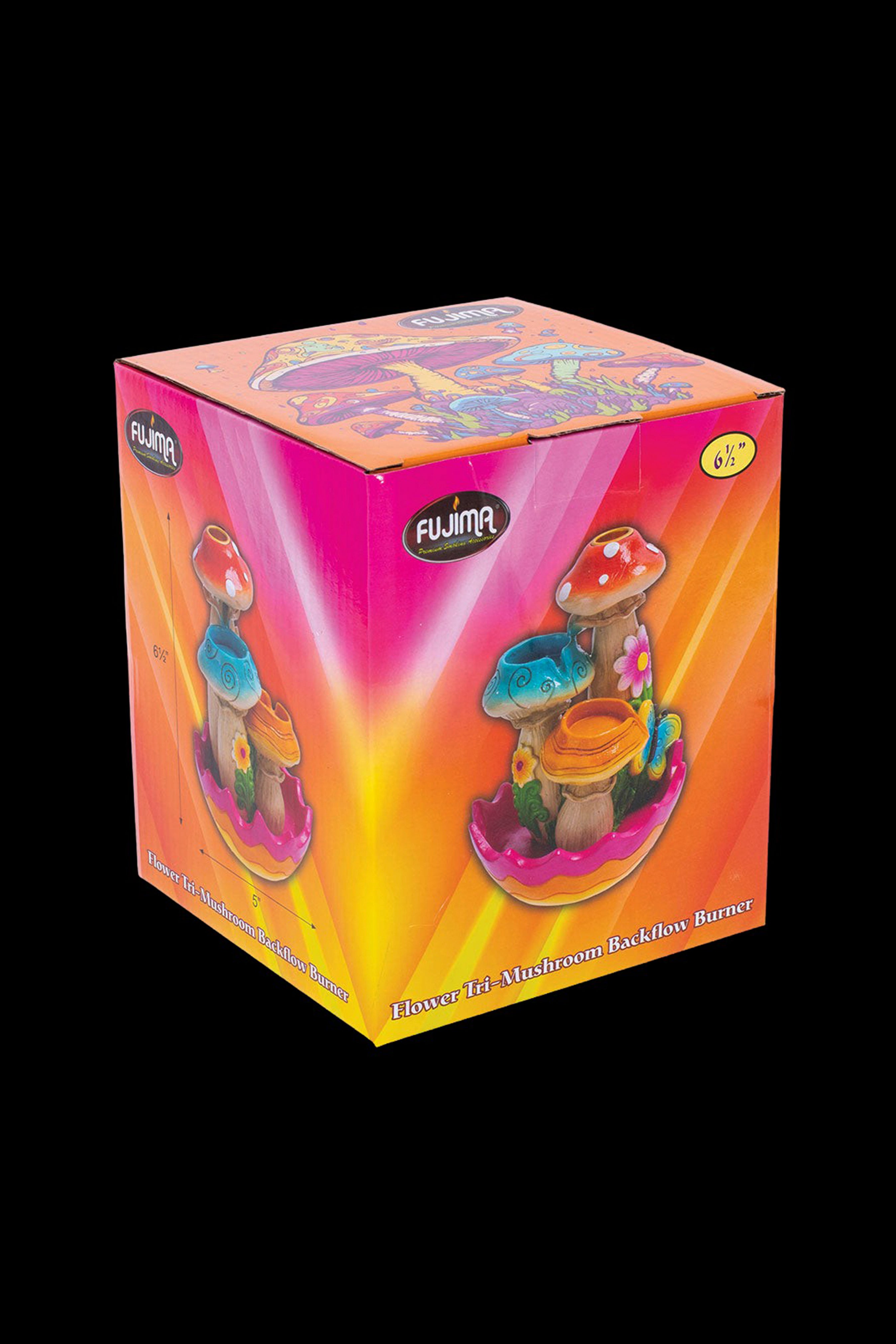 Fujima Enchanting Tri - Mushroom Flower Backflow Incense Burner