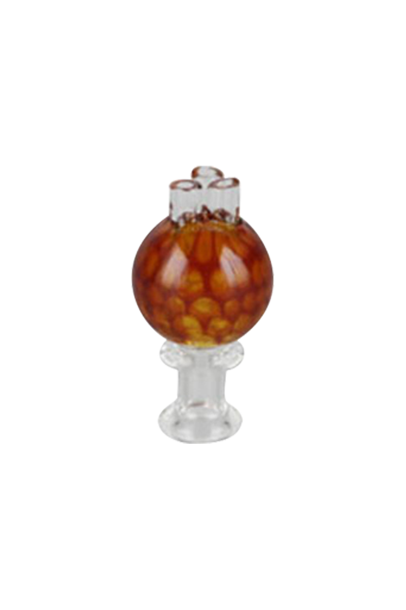 Colorful Honeycomb Triple Stem Bubble Carb Cap - Elevate Your Dabbing!