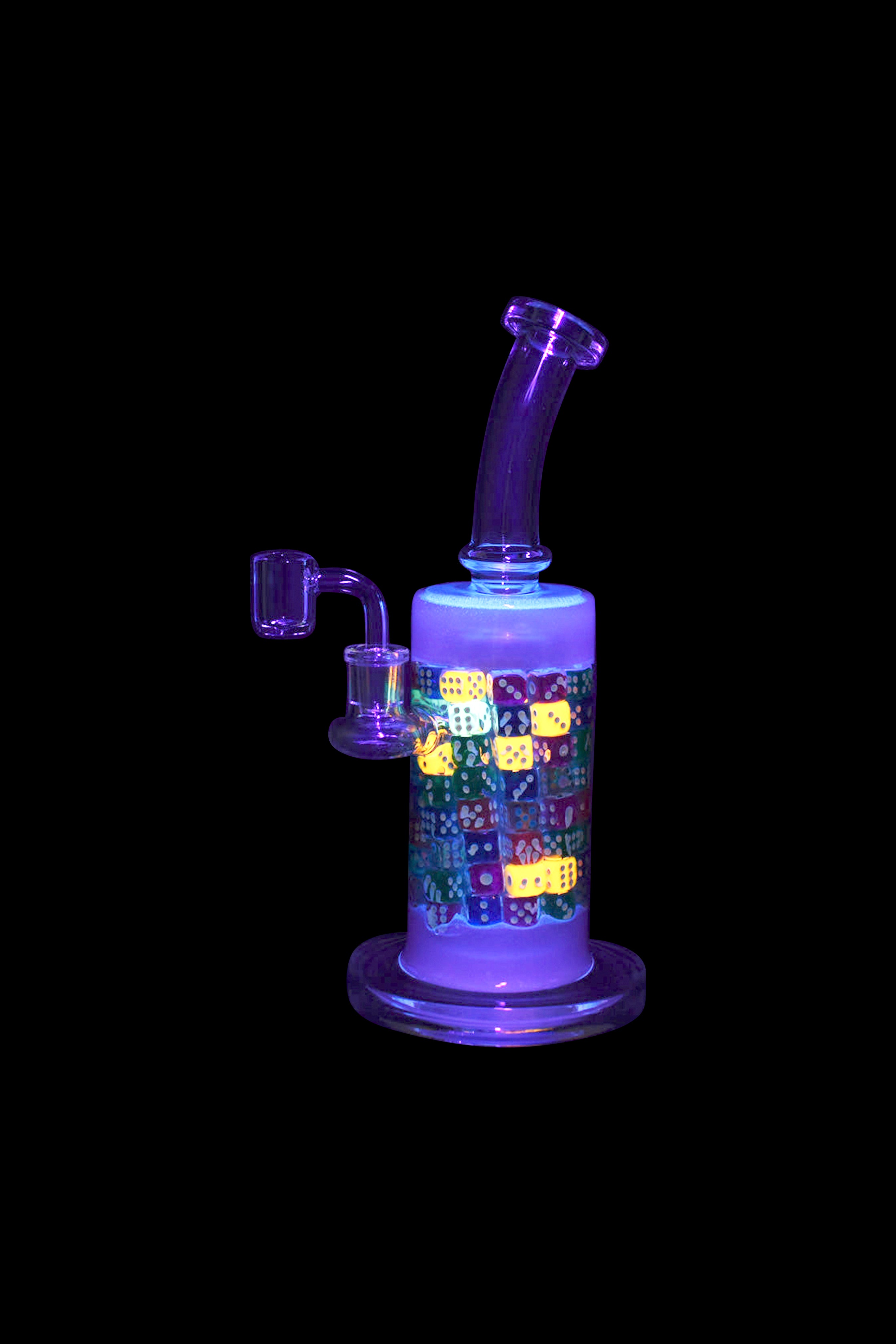 Lucky Dice Dab Rig - A Colorful Smoking Adventure