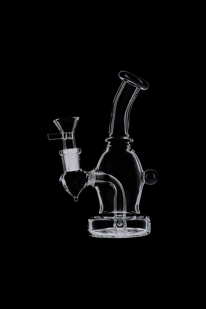 Stunning Bent Neck Glass Bubbler