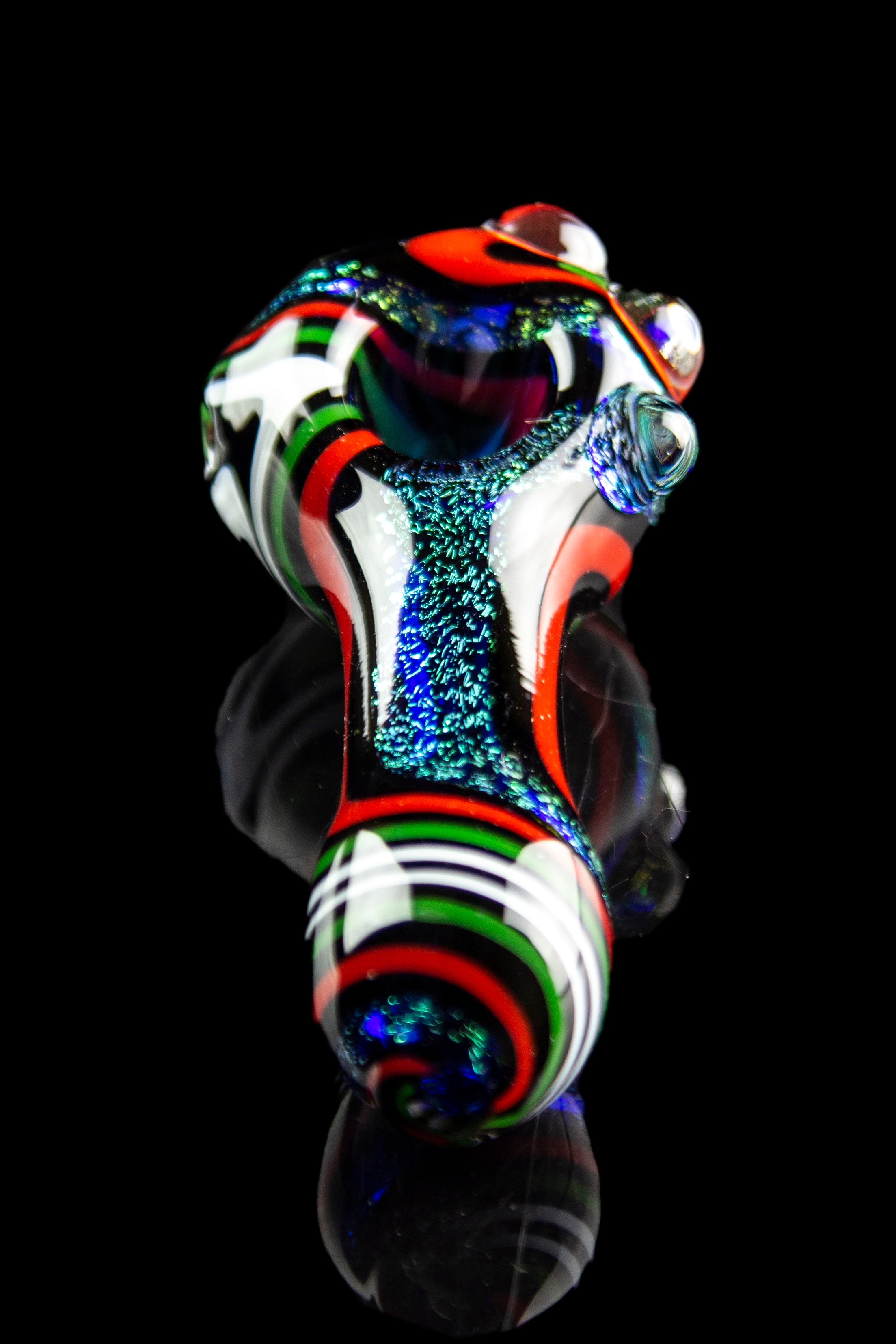 Pulsar Outer Space Dichro Swirl Spoon Pipe - A Cosmic Delight