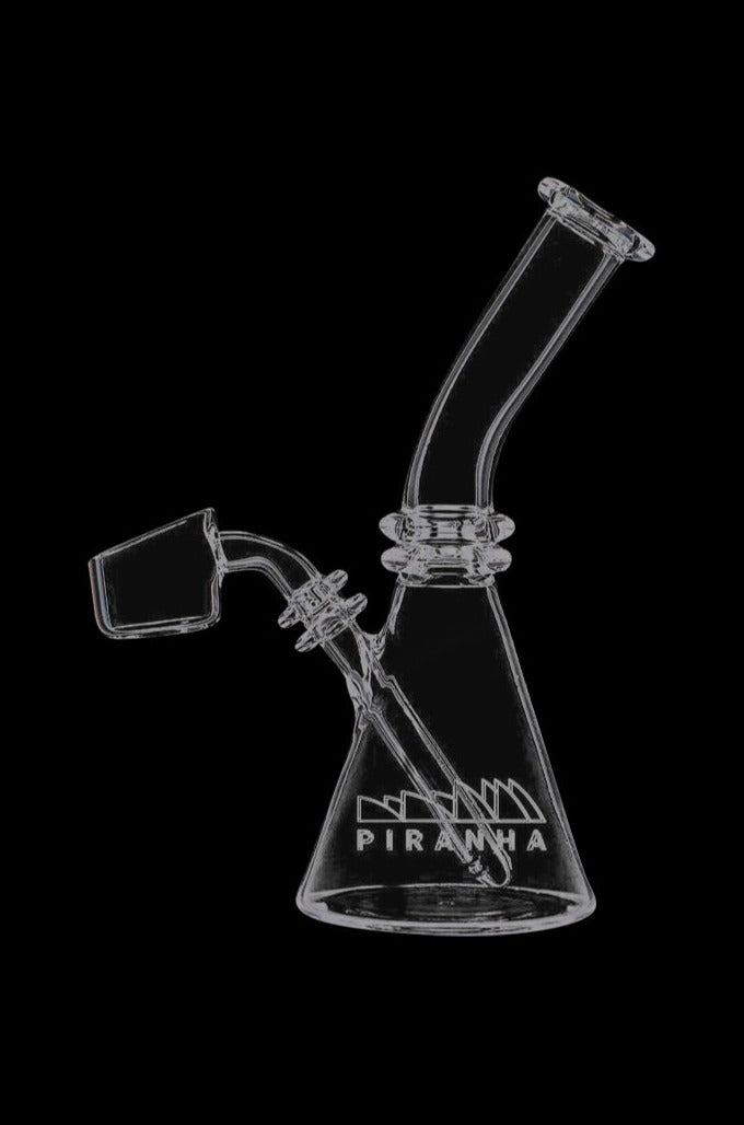 Piranha Quartz Beaker Dab Rig with Banger Nail