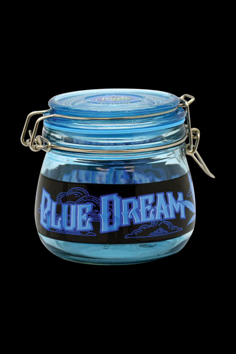 Blue Dream Herb Glass Jar - Keep Your Herbs Fresh!