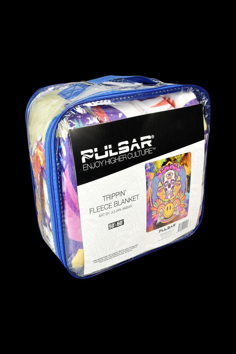 Pulsar Trippin' Fleece Throw Blanket - Groovy Hippie Style