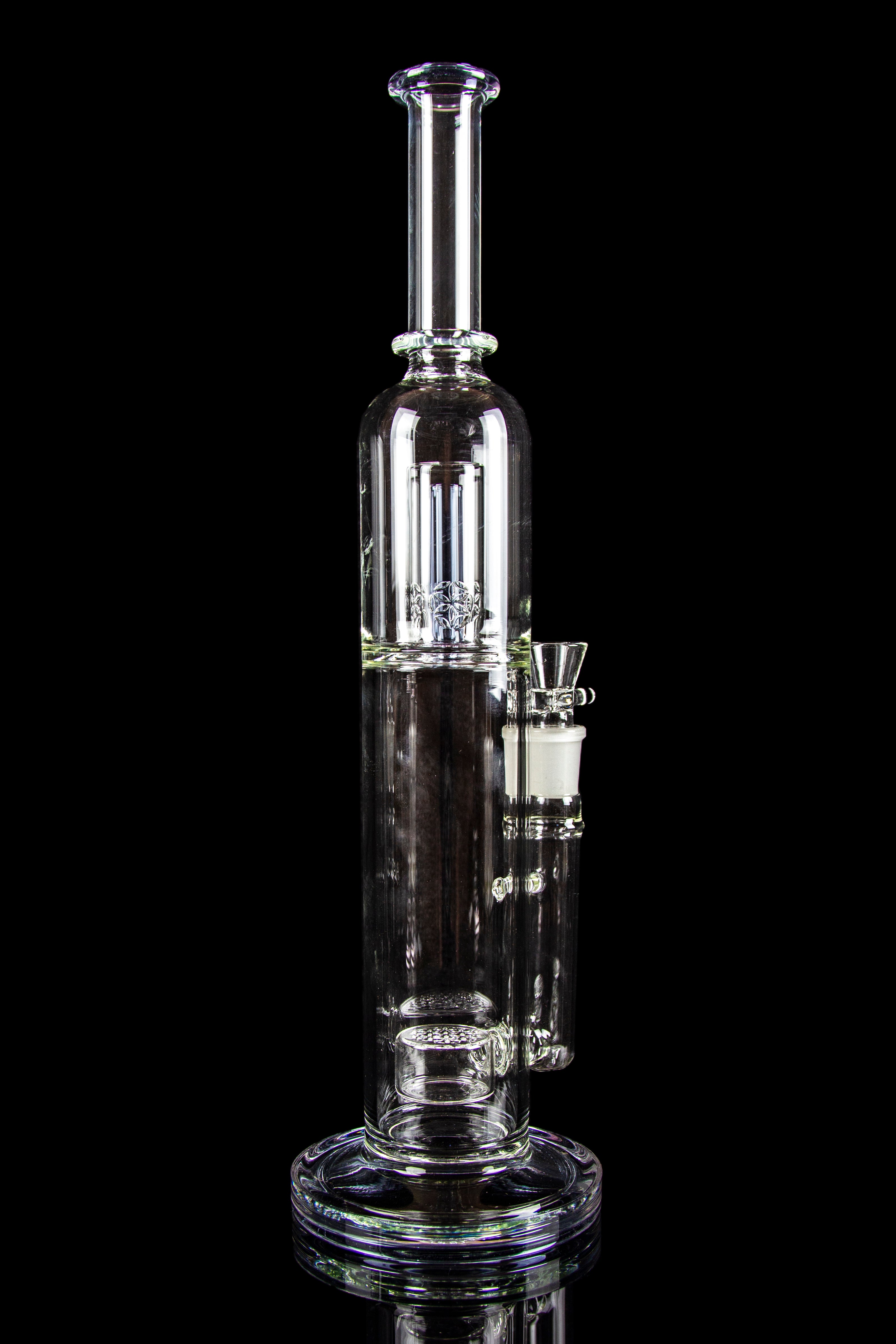 Explosive Cherry Bomb Domed Straight Tube with Vibrant Colored Accents