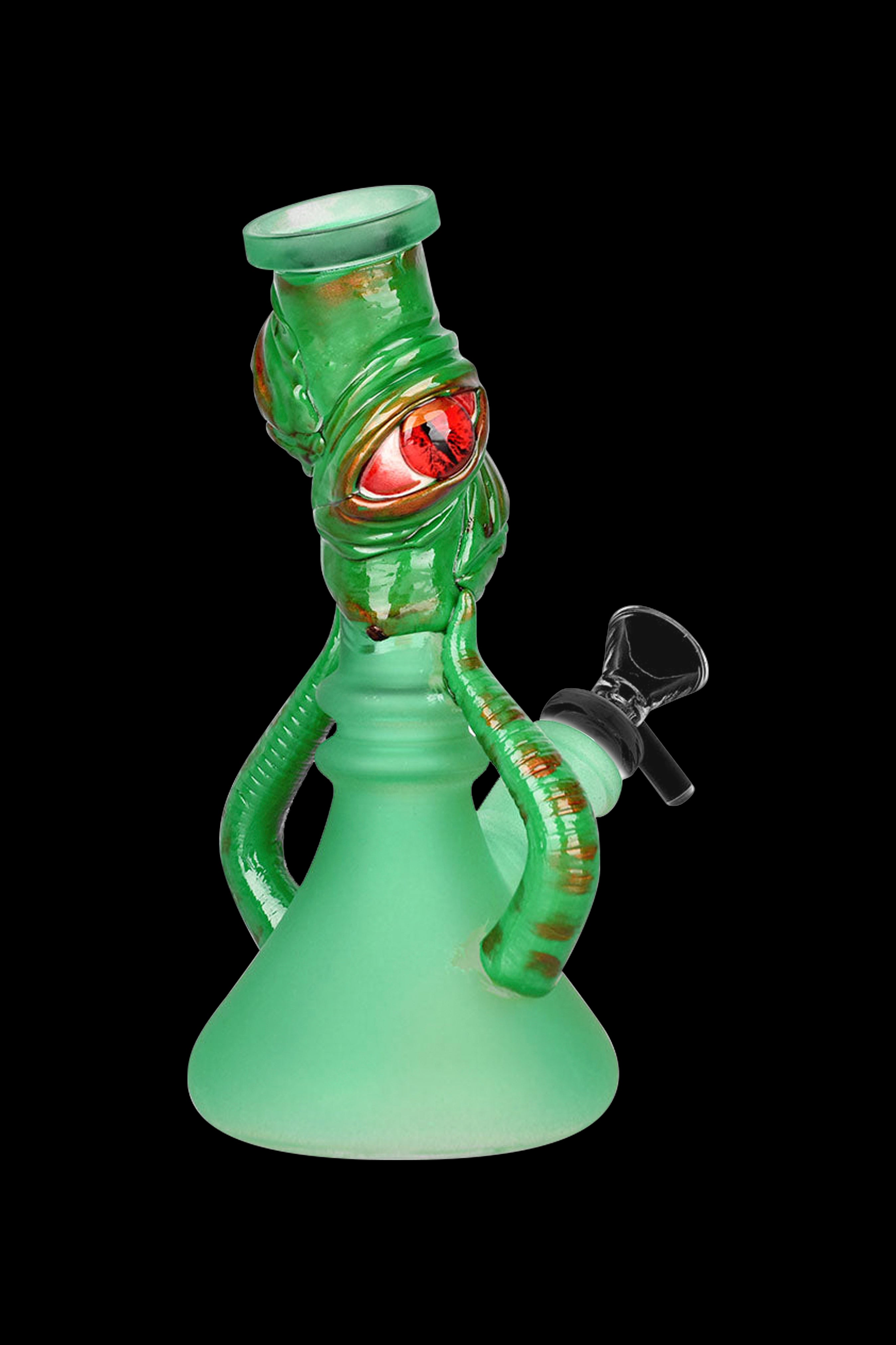 Eye - Catching Bleary Eyed Beastie 3D Painted Beaker Water Pipe