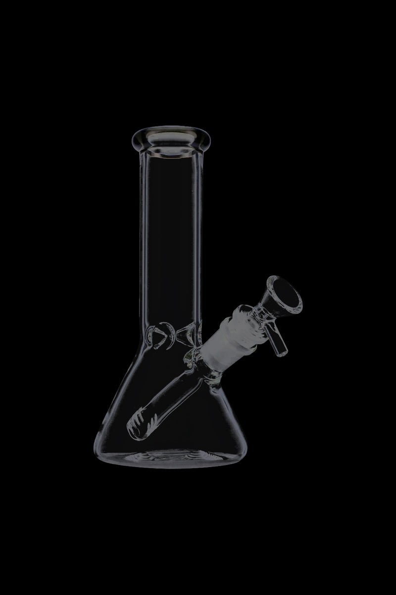 Exquisite Glass Beaker Base Ice Bong with Vibrant Colored Mouthpiece