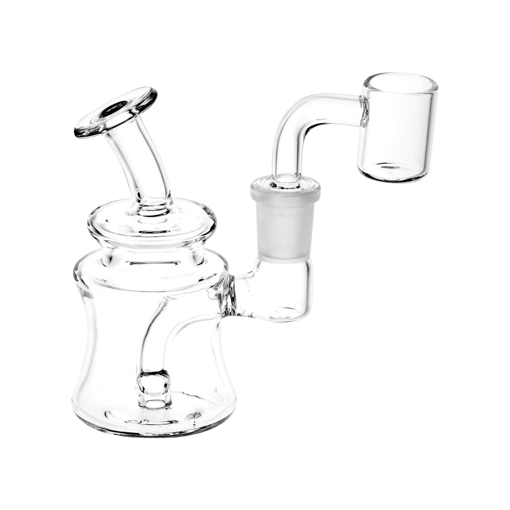 Stunning Clear Glass Mini Rig for On-the-Go Dabbing