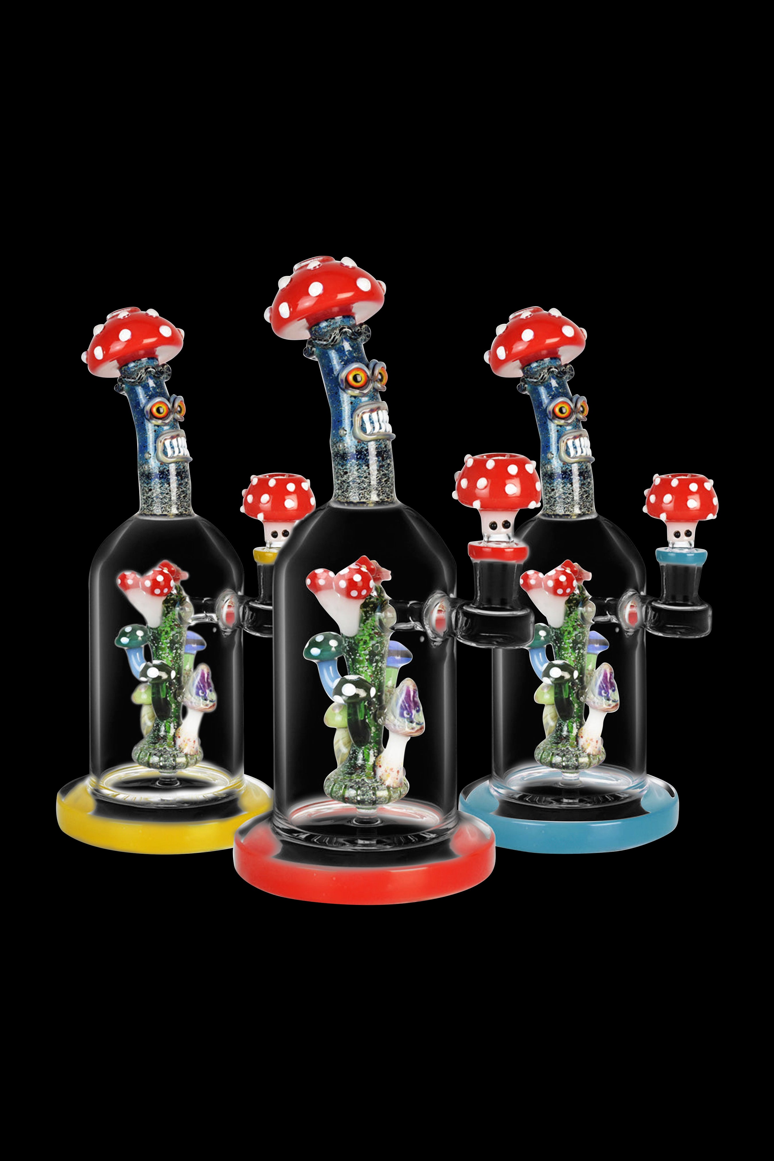 Enchanting Mushroom Family Water Pipe