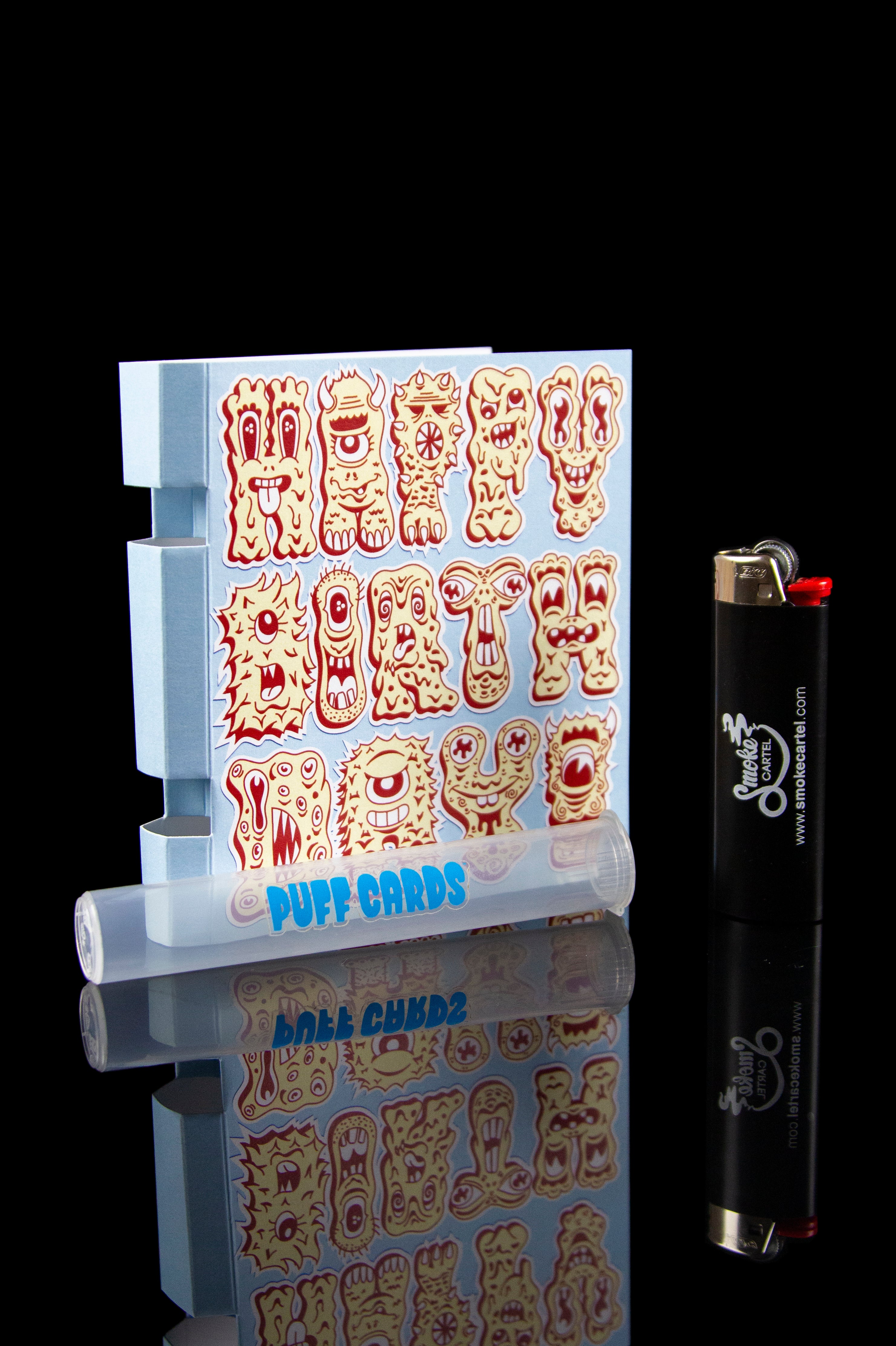Puff Cards: Cannabis - Storing Greeting Card with Smell - Resistant Tube