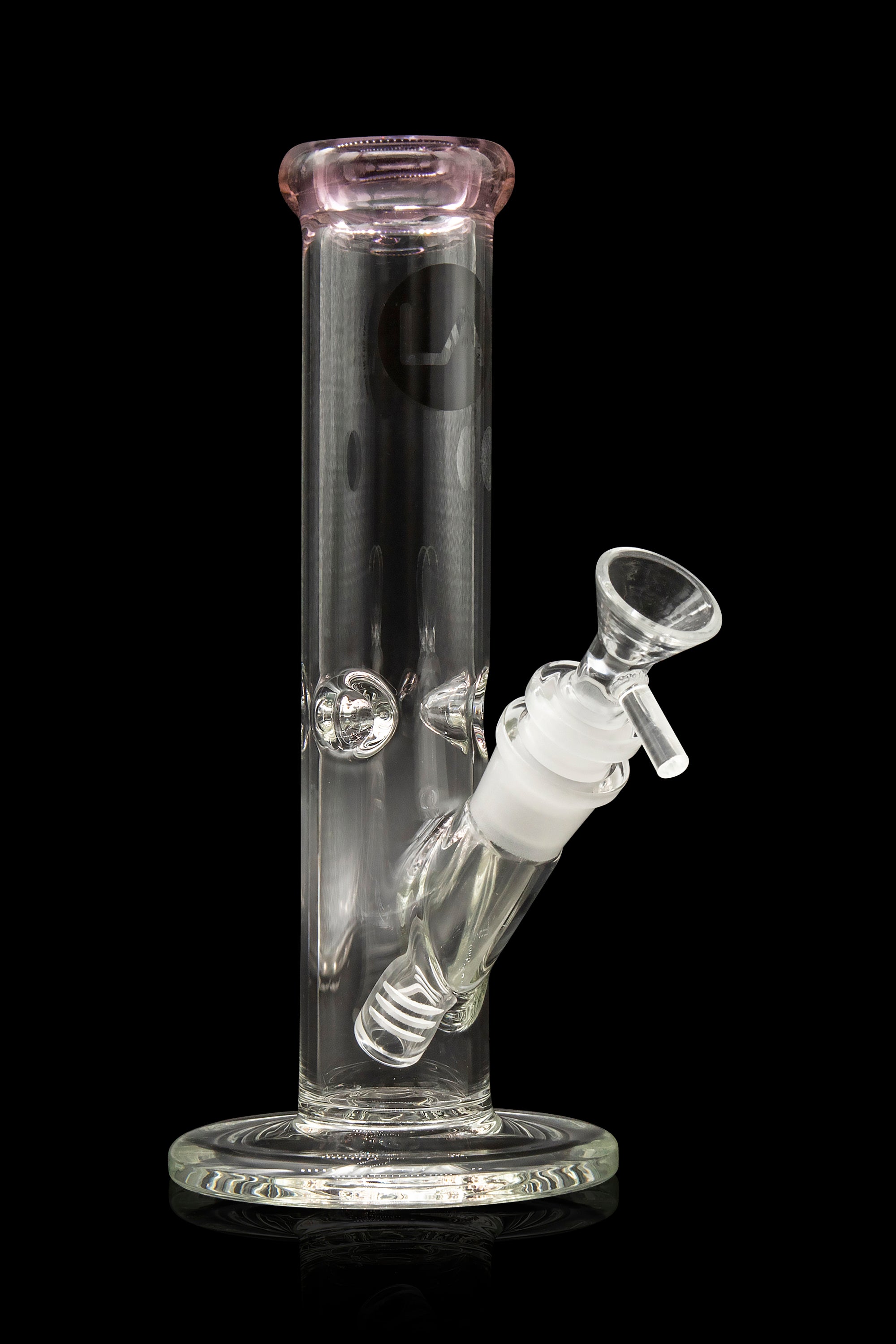 LA Pipes Borosilicate Glass Straight Tube Bong - A Timeless Classic