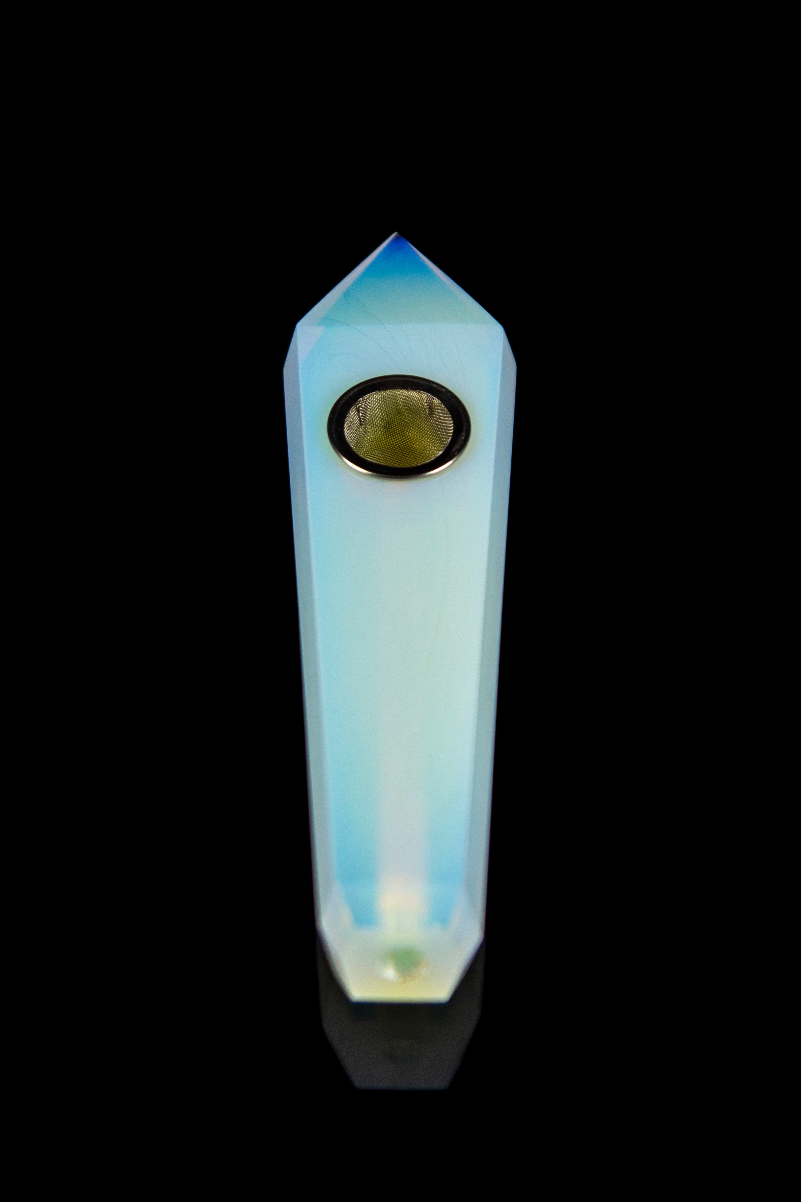 Blunt Babe Trays Opalite Crystal Gemstone Hand Pipe - A Stunning Smoking Companion