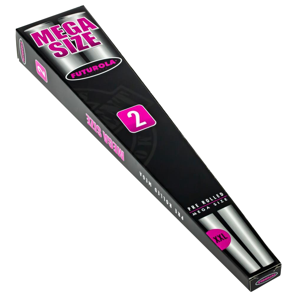 Futurola Mega Pre - Rolled Cones - 2 Pack: Ultimate for Group Smoking!