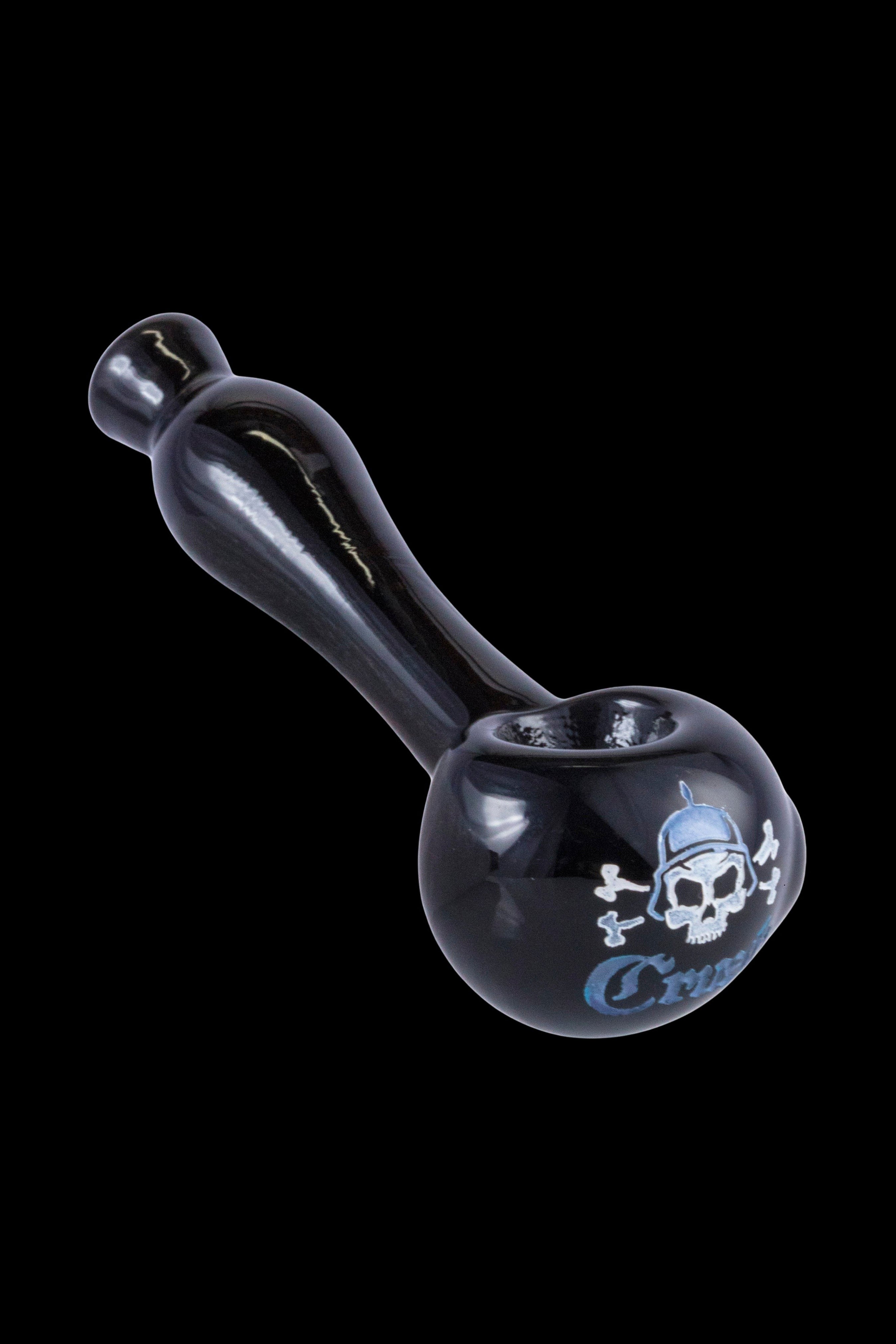 Crush Laser-Etched Hand Pipe with Stunning Skull Logo