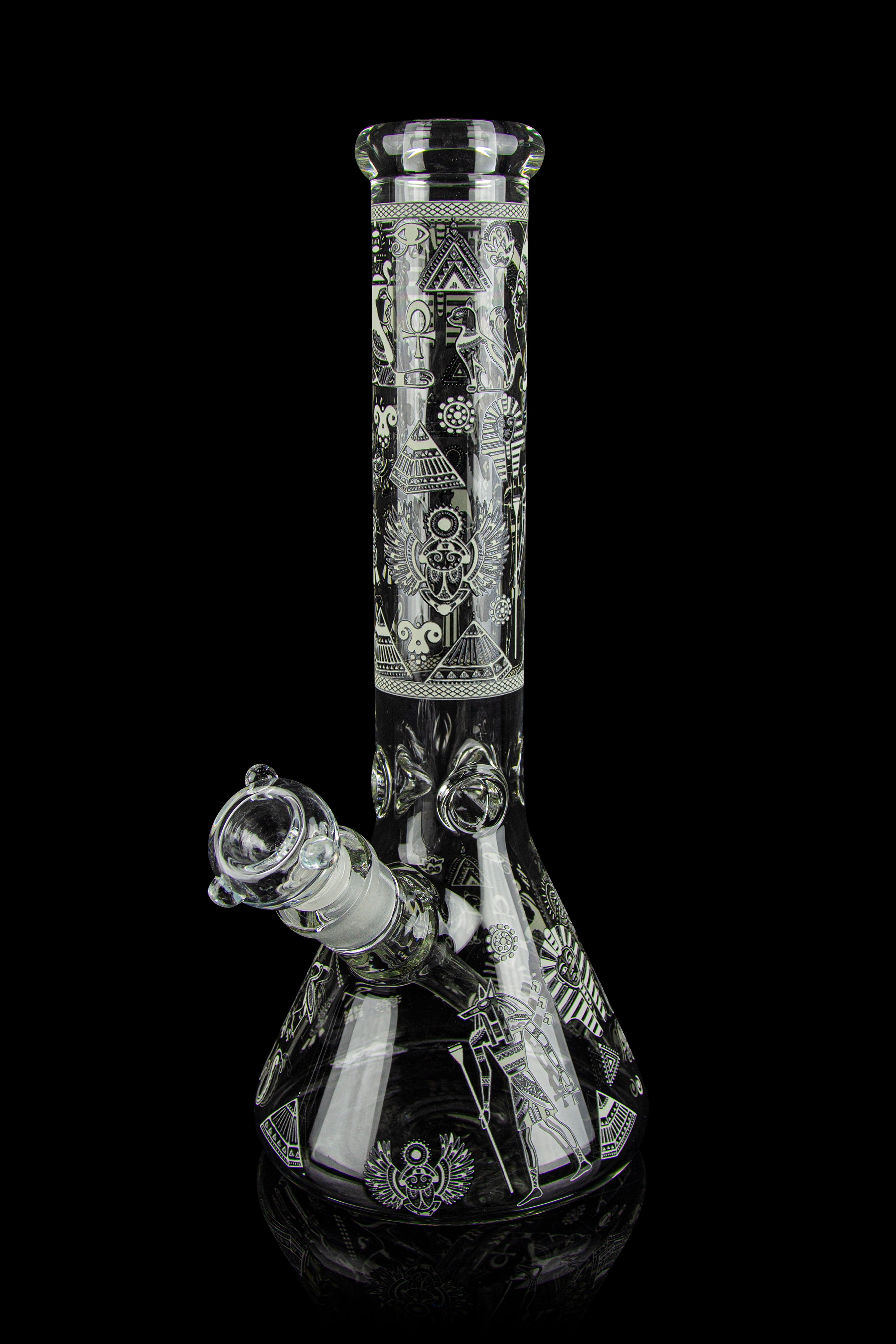 BONGS USA Glowing Egyptian Deities Ice Bong - Light Up Your Nights!