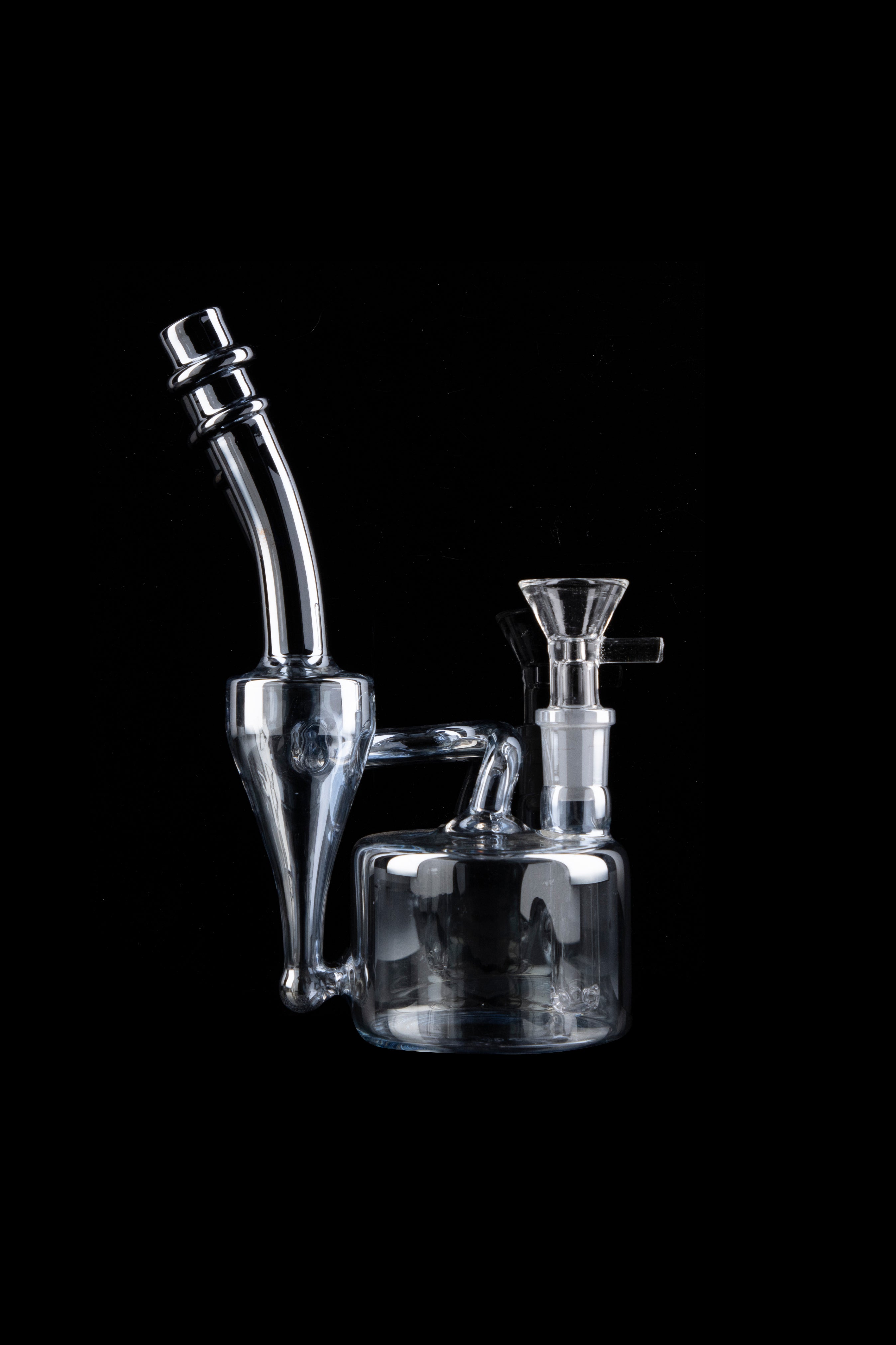 Electro-Plated Puck Recycler Bong: The Ultimate Mini Party Bong