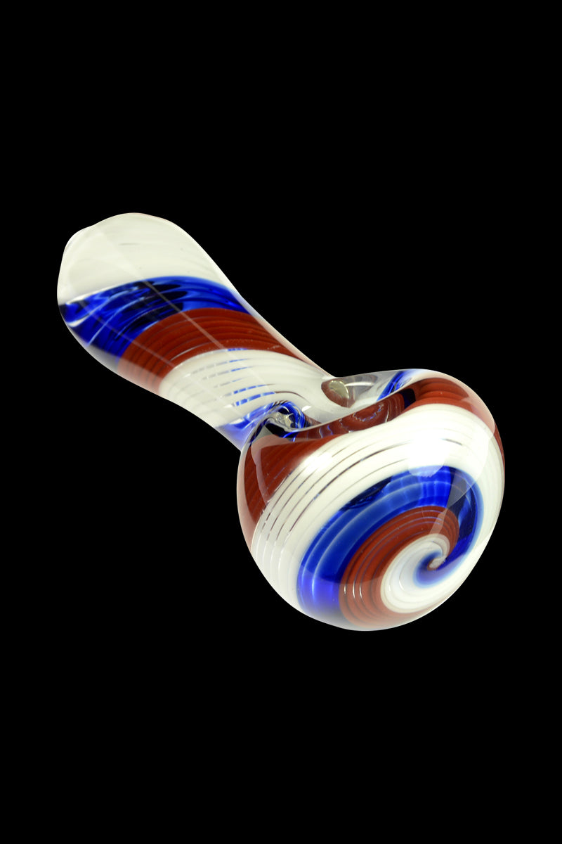 Patriotic Glassheads Inside-Out Spoon Pipe