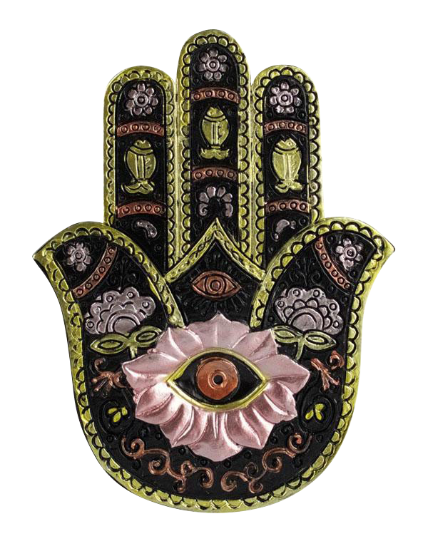 Exquisite Hamsa Hand Oriental Incense Burner - A Symbol of Luck and Style