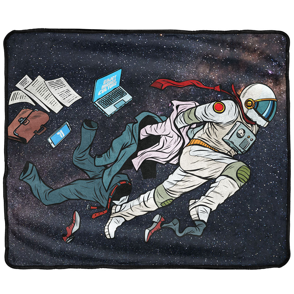 Pulsar Fleece Throw Blanket - Cosmic Super Spaceman