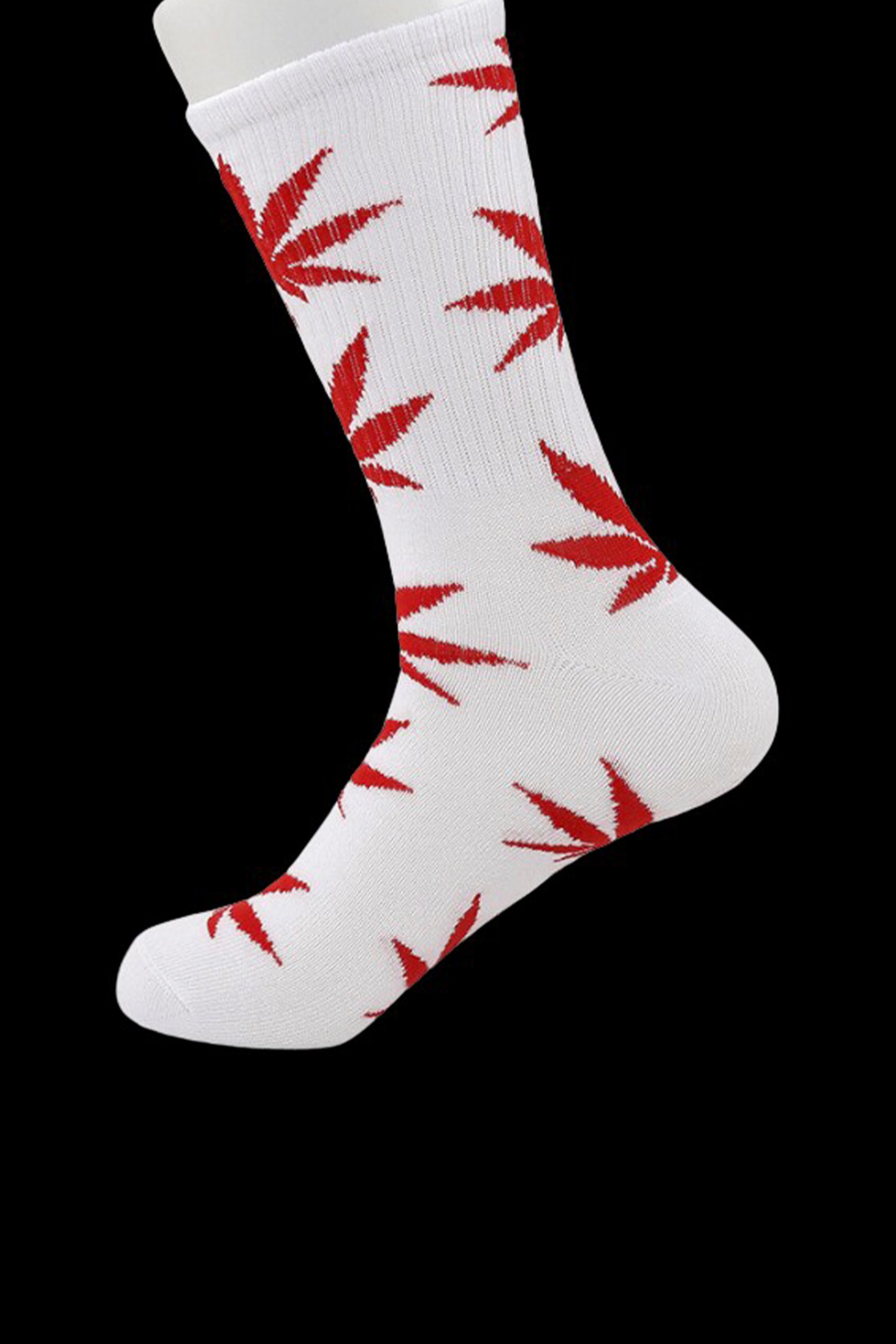 Cloud 8 Cannabis Leaf Cotton Crew Socks - The Ultimate 420 Companion