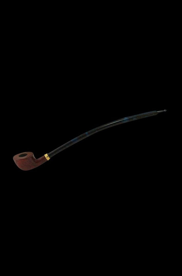 Exquisite Engraved Cherry Wood Tobacco Pipe