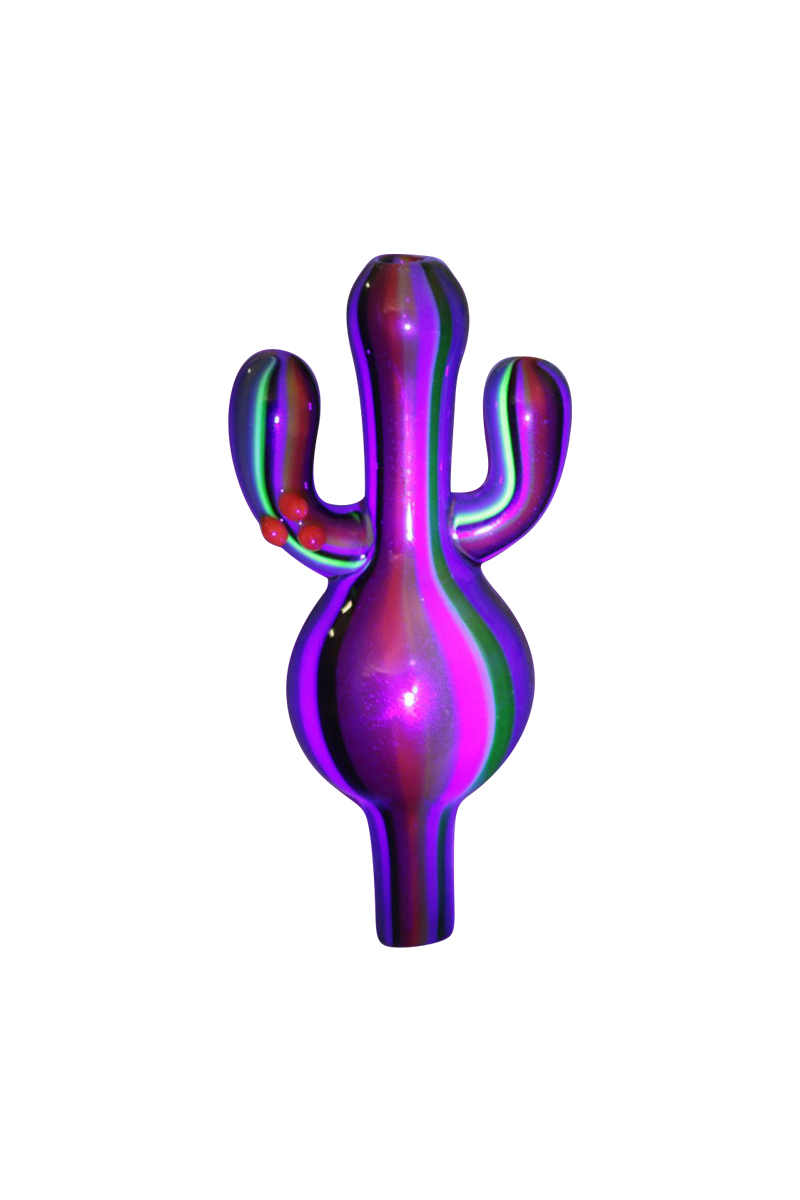 Mind - Blowing Psychedelic Cactus UV Glow Bubble Carb Cap