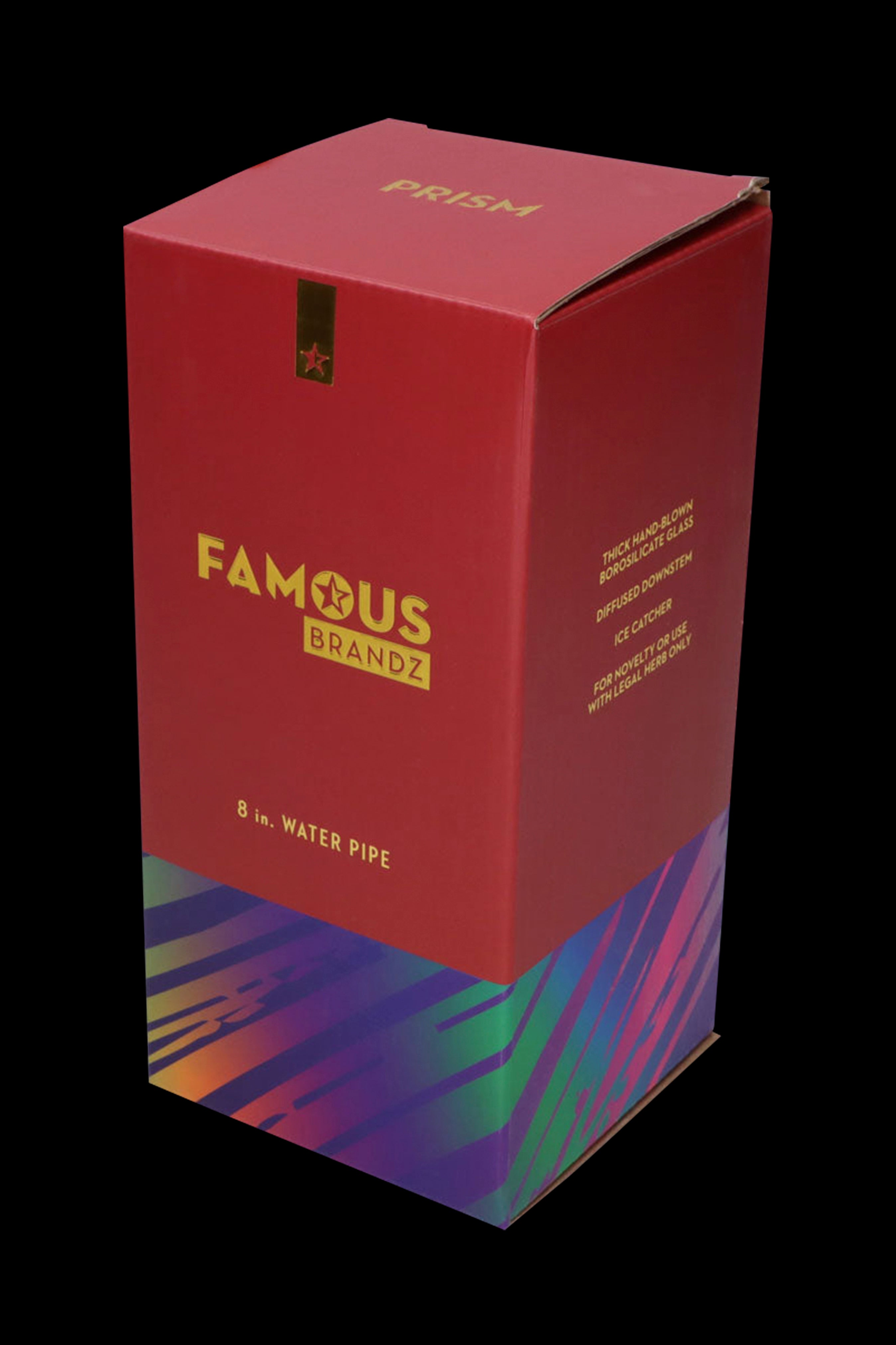 Famous Brandz Fumed Glass Beaker Water Pipe - Compact & Stylish