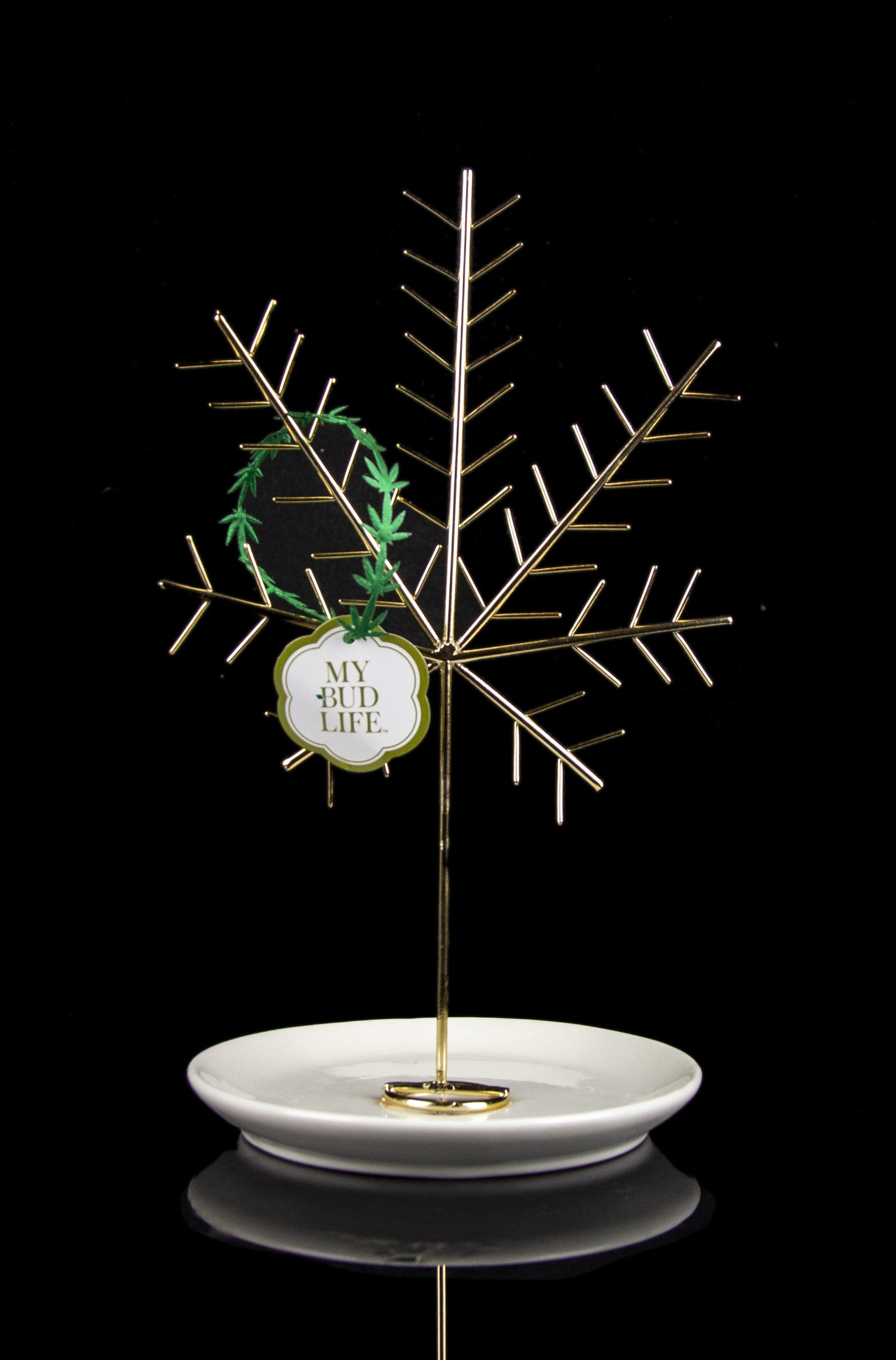 My Bud Vase Stunning Cannabis Leaf Jewelry Tree