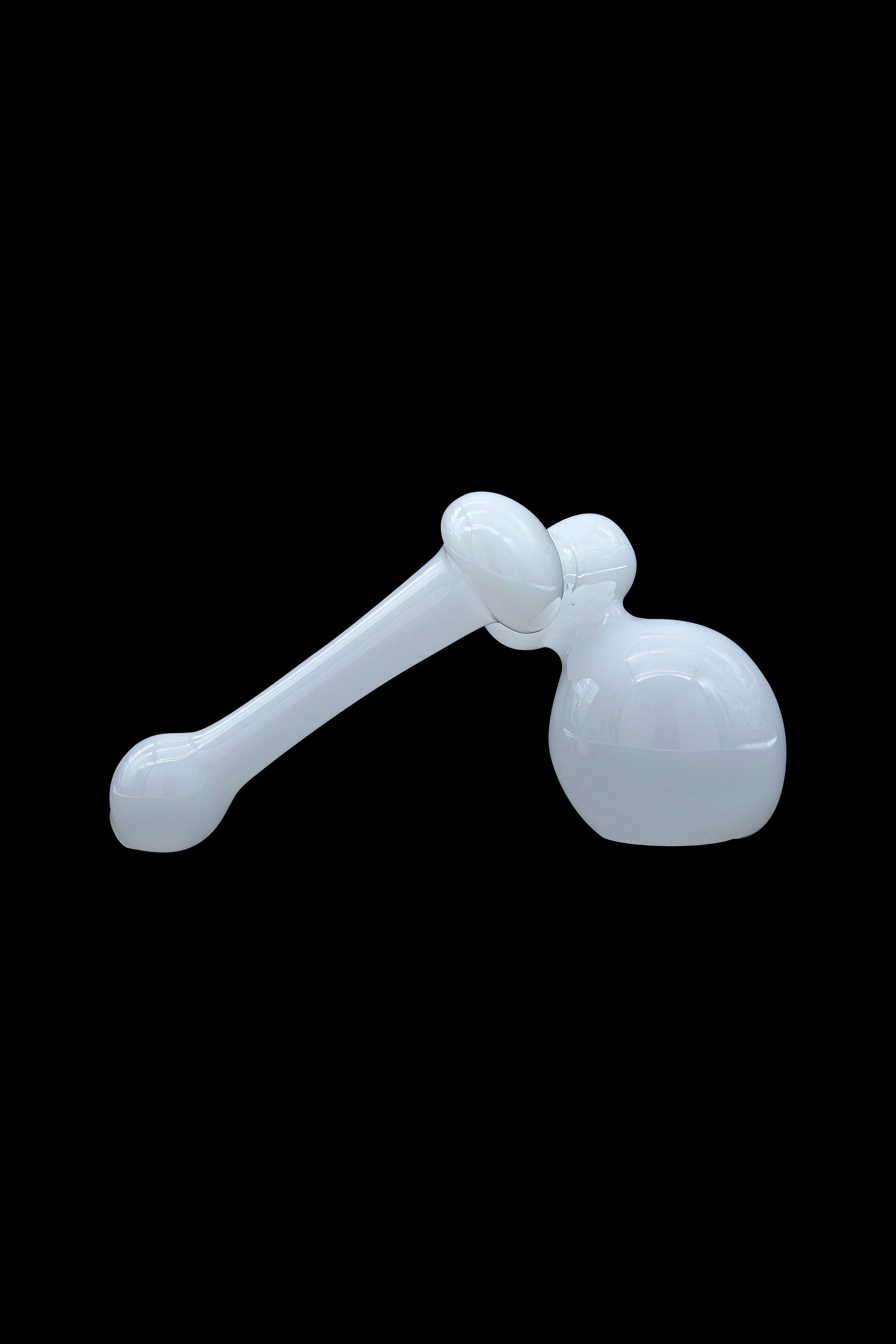 LA Pipes Glass Ivory Sidecar Bubbler Pipe - A Stunning Smoking Companion