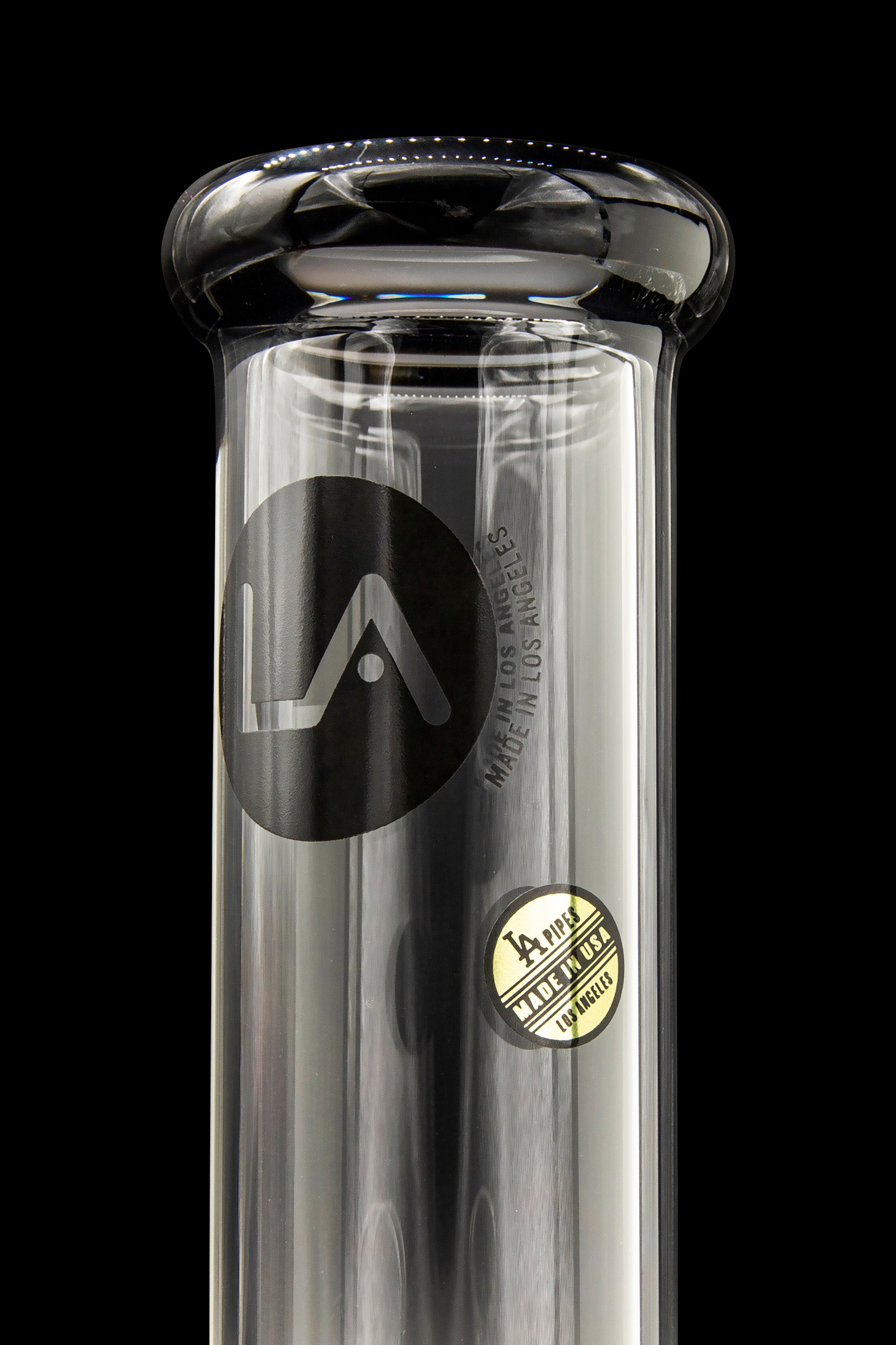 LA Pipes Borosilicate Glass Straight Tube Bong - A Timeless Classic