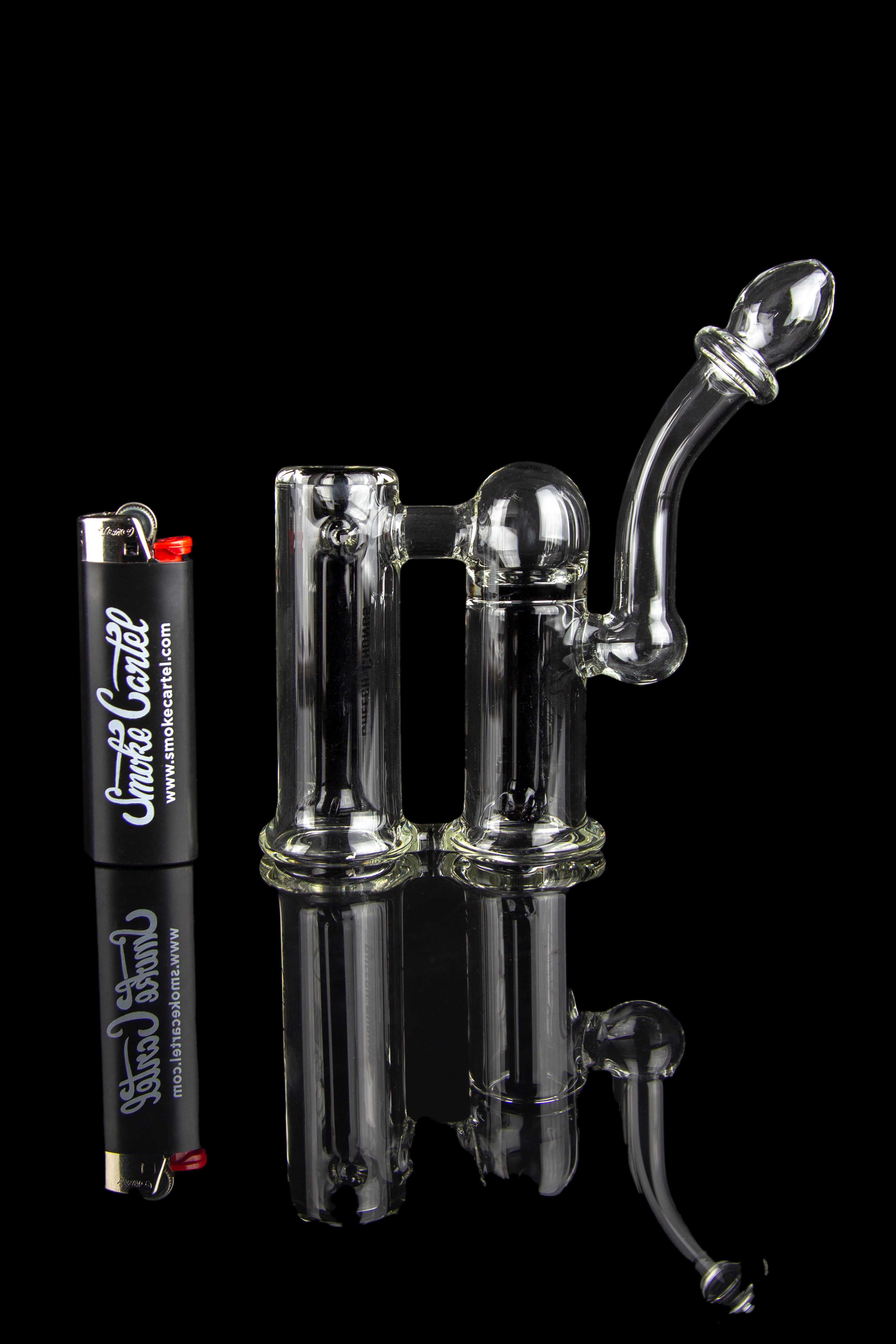 Cheech & Chong's Stunning Black Clyde Bubbler